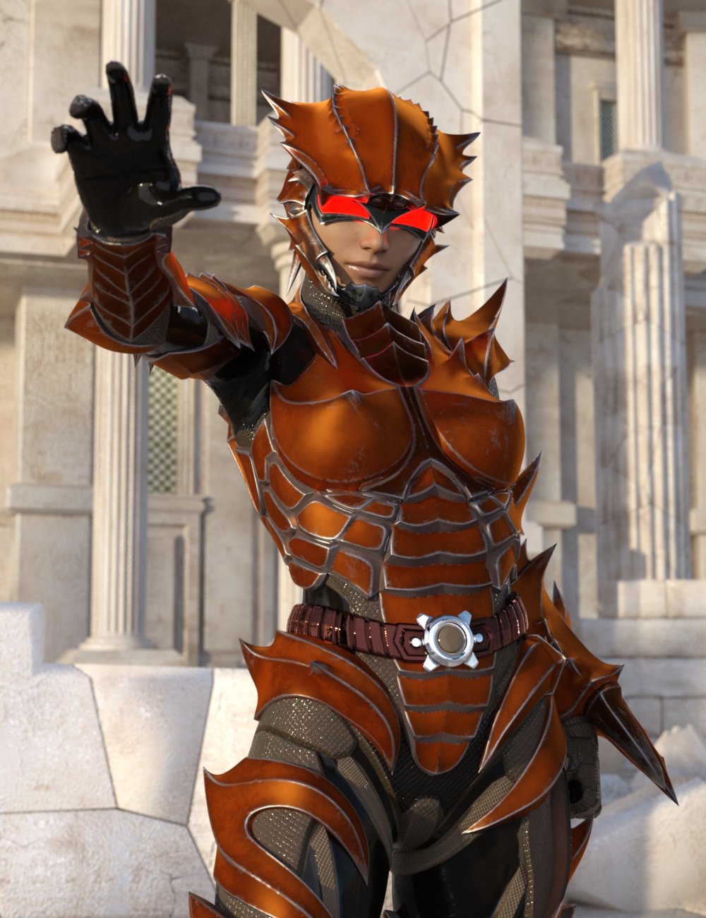 图片[1]-[daz服装] 12星座勇士系列——创世纪8和8.1的癌症女性-DAZ爱好者