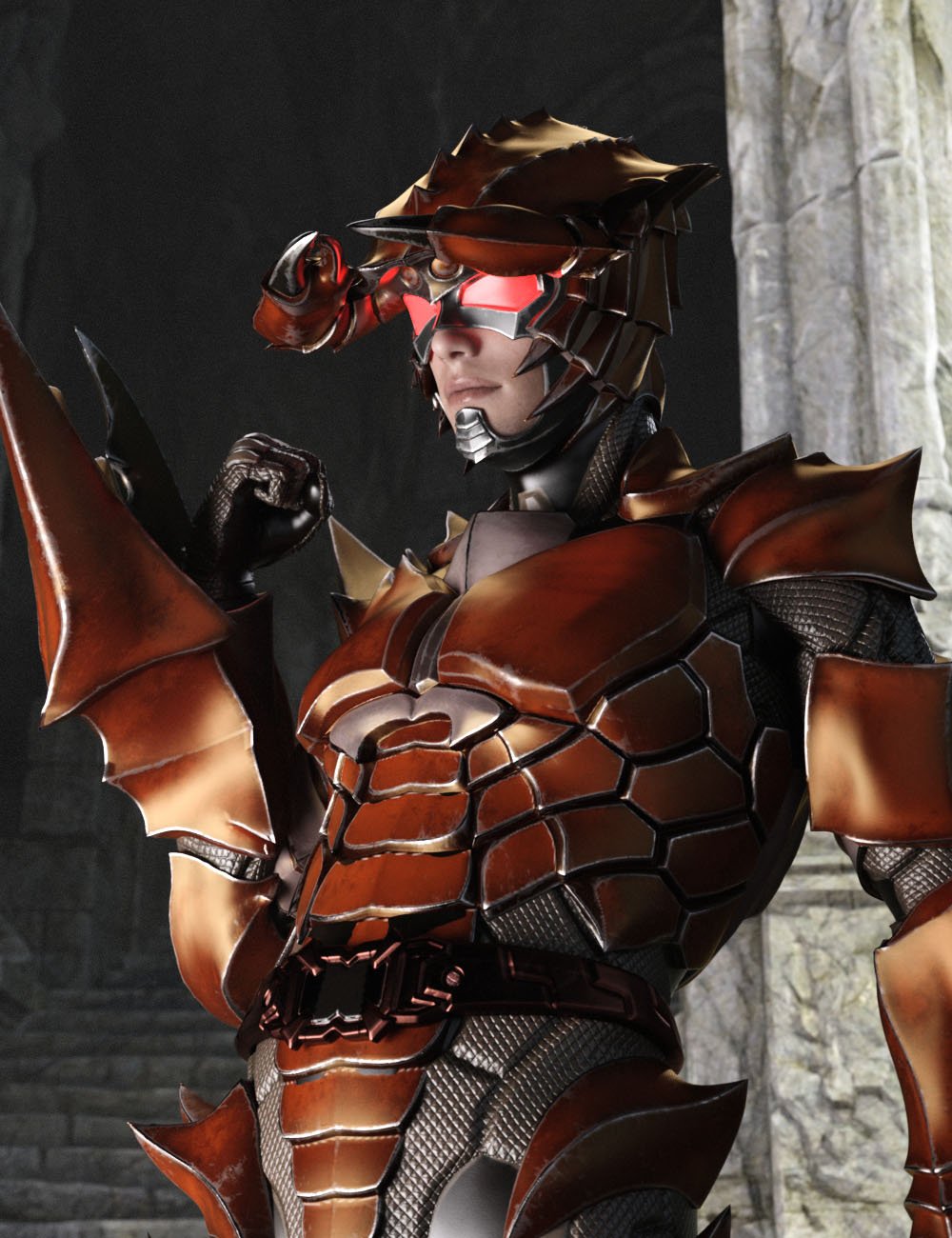 图片[1]-[daz服装] 12星座勇士系列——创世纪8和8.1的癌症男性-DAZ爱好者