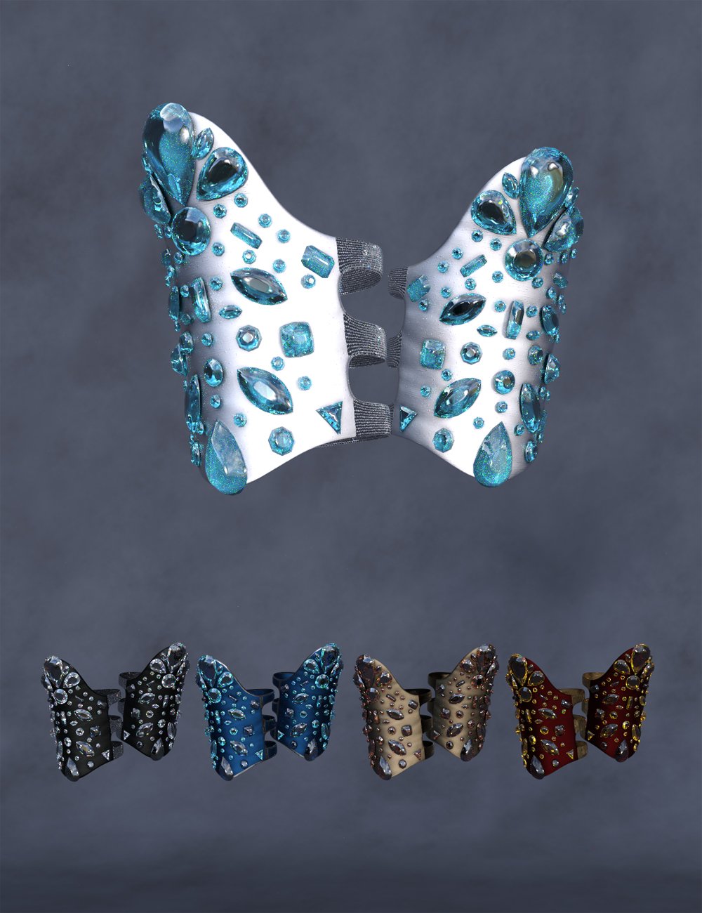 图片[1]-[daz服装] 创世纪8和创世纪8.1女性的CB Passistas套装踝铐-DAZ爱好者