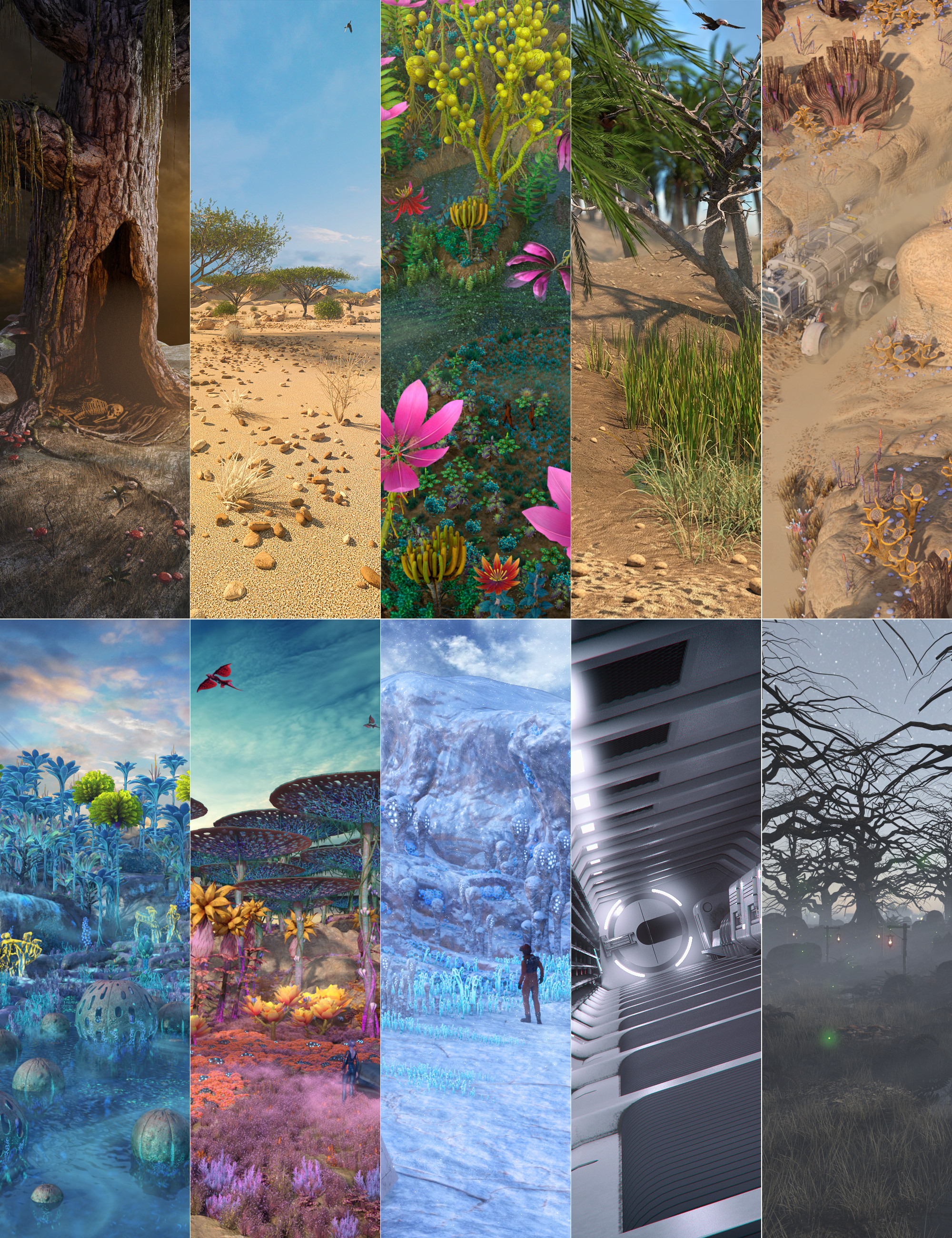 图片[1]-[daz合集] Daz+怪物环境捆绑包-DAZ爱好者