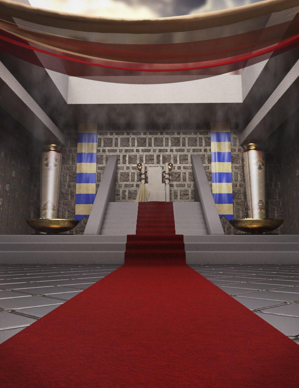 图片[1]-[daz场景] 埃及宫殿-DAZ爱好者