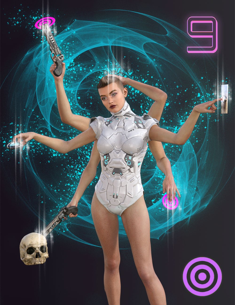 图片[1]-[daz插件] Genesis 9的面对面自动手臂姿势-DAZ爱好者