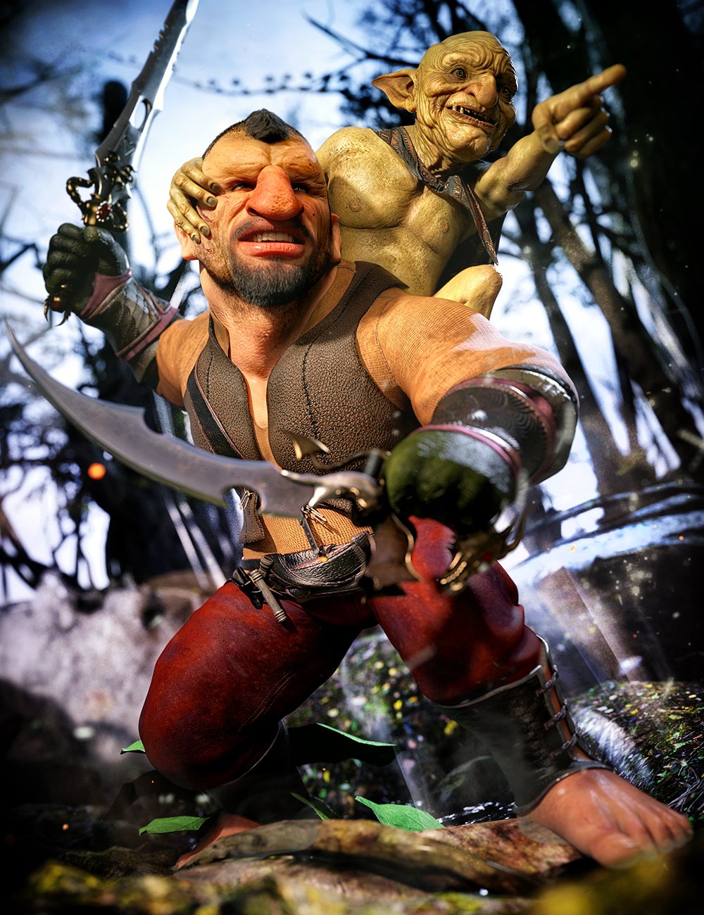 图片[1]-[daz合集] 民俗战斗包-DAZ爱好者