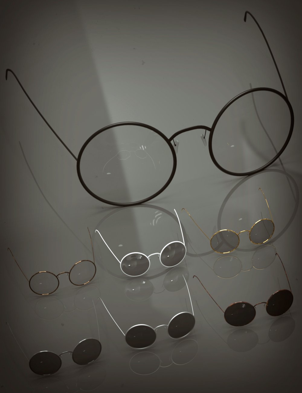 [daz服装] Genesis 8和8.1的眼镜套装4-DAZ爱好者