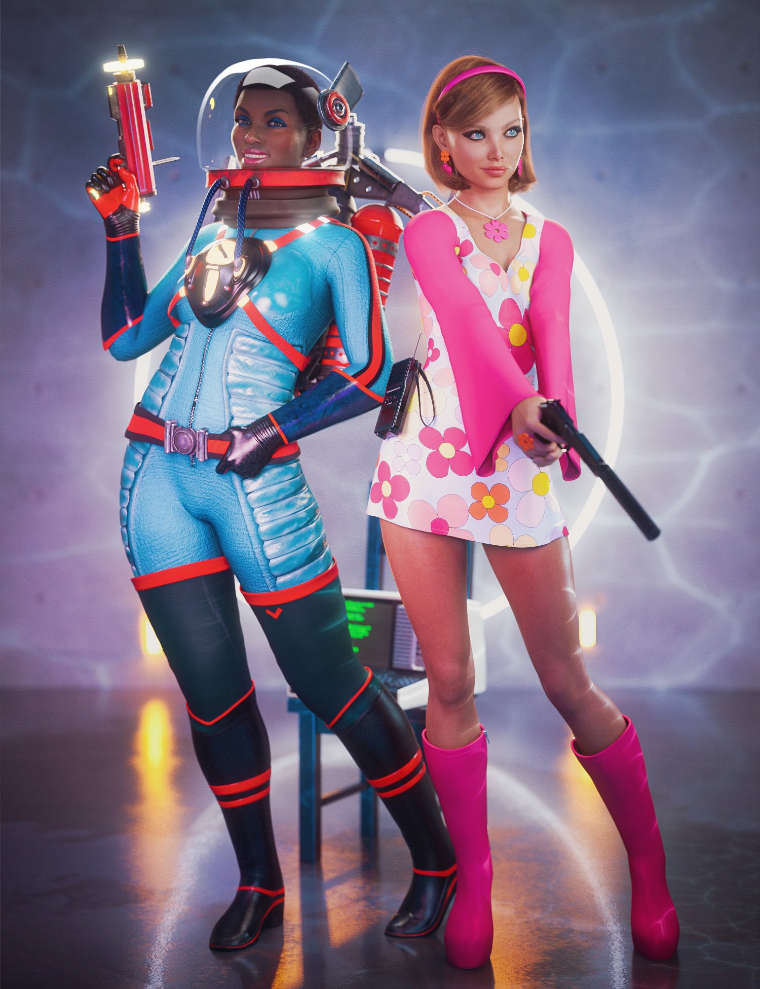 图片[1]-[daz合集] 复古闪回套装-DAZ爱好者