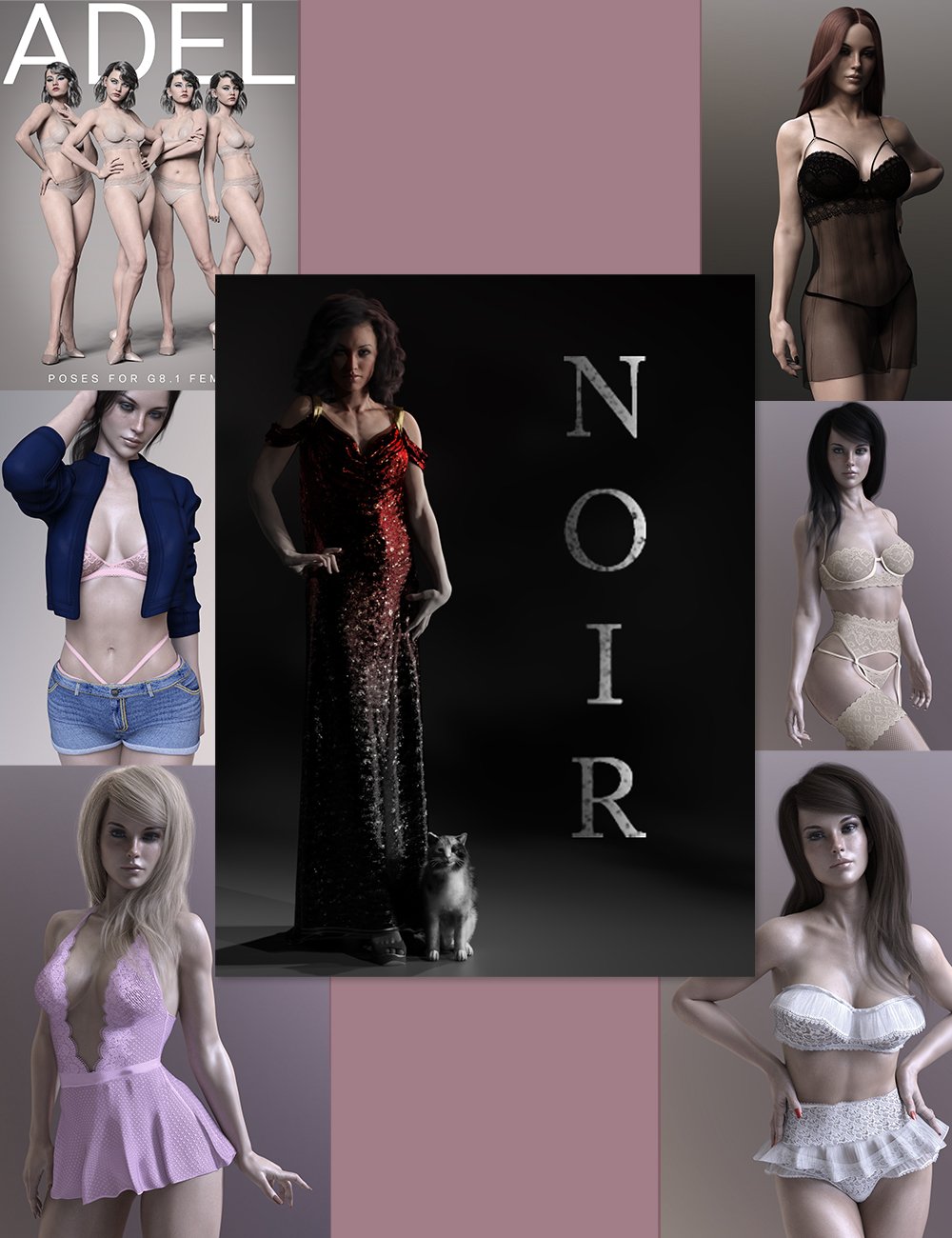 图片[1]-[daz合集] 穿着蕾丝休闲-DAZ爱好者