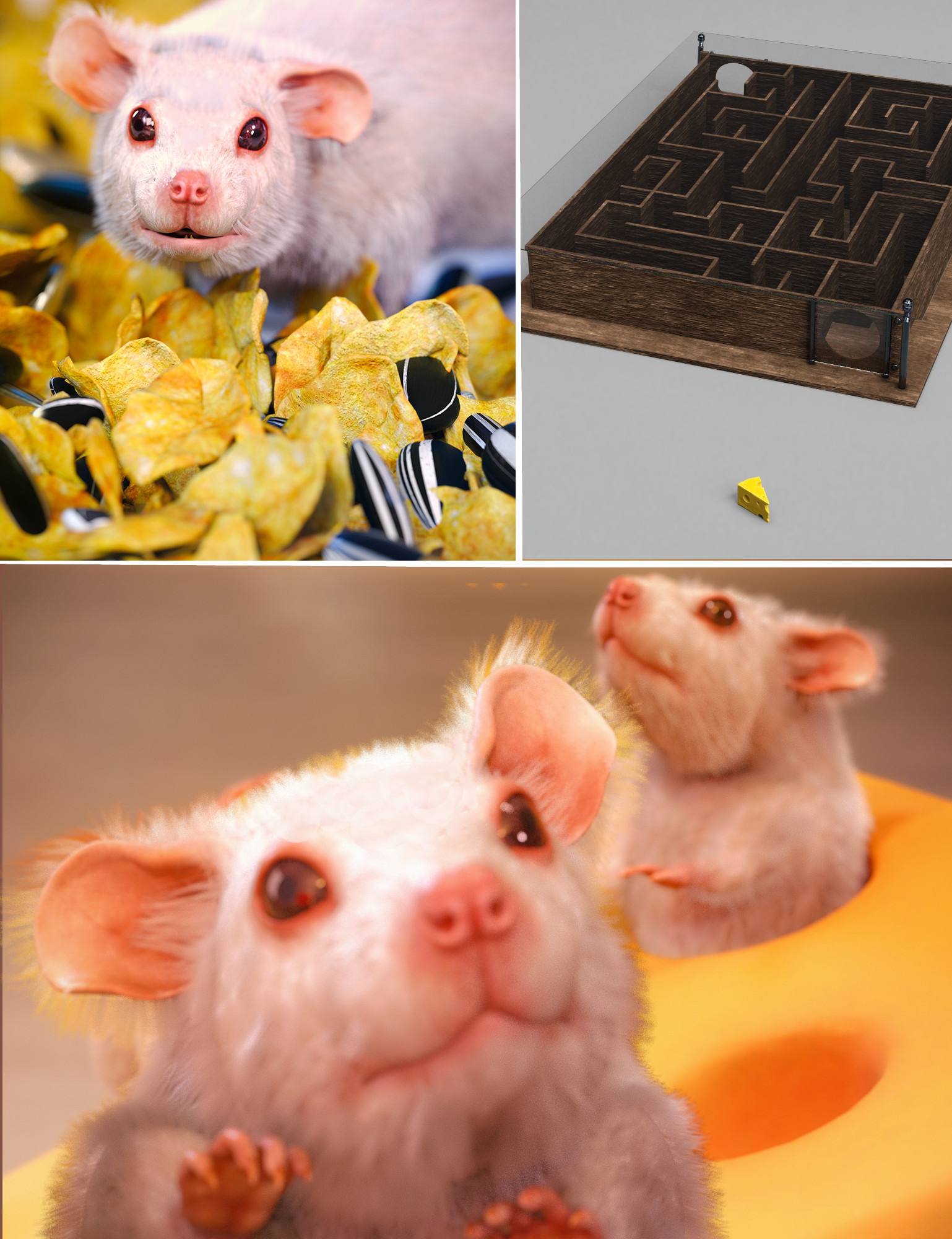 图片[1]-[daz合集] 老鼠捆绑包-DAZ爱好者