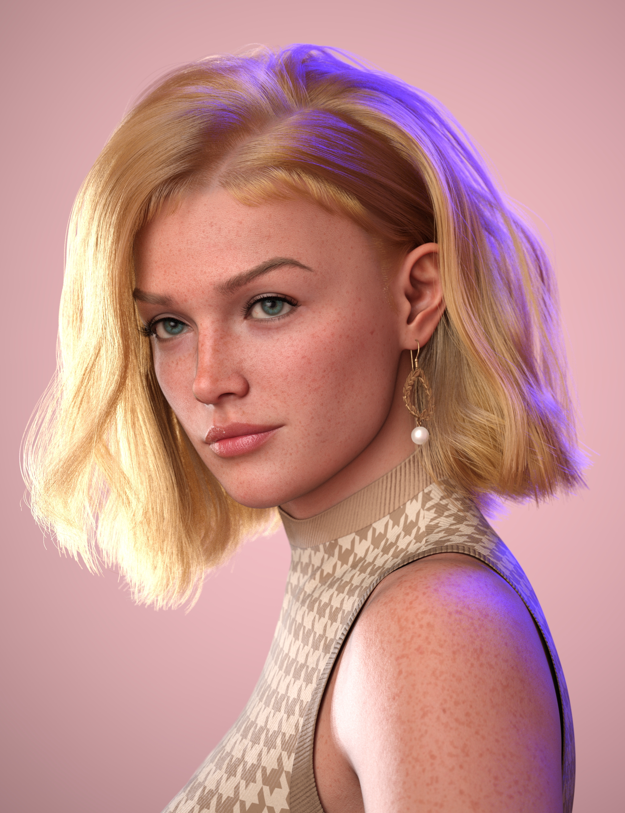 图片[1]-[daz发型] 赛琳娜中发创世记9-DAZ爱好者