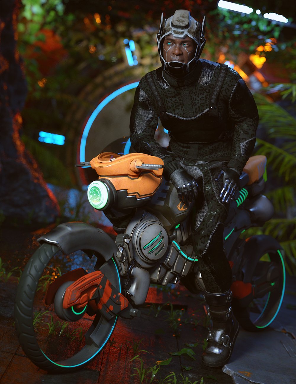 图片[1]-[daz服装] 创世纪8和8.1男性套装的黑豹装备-DAZ爱好者