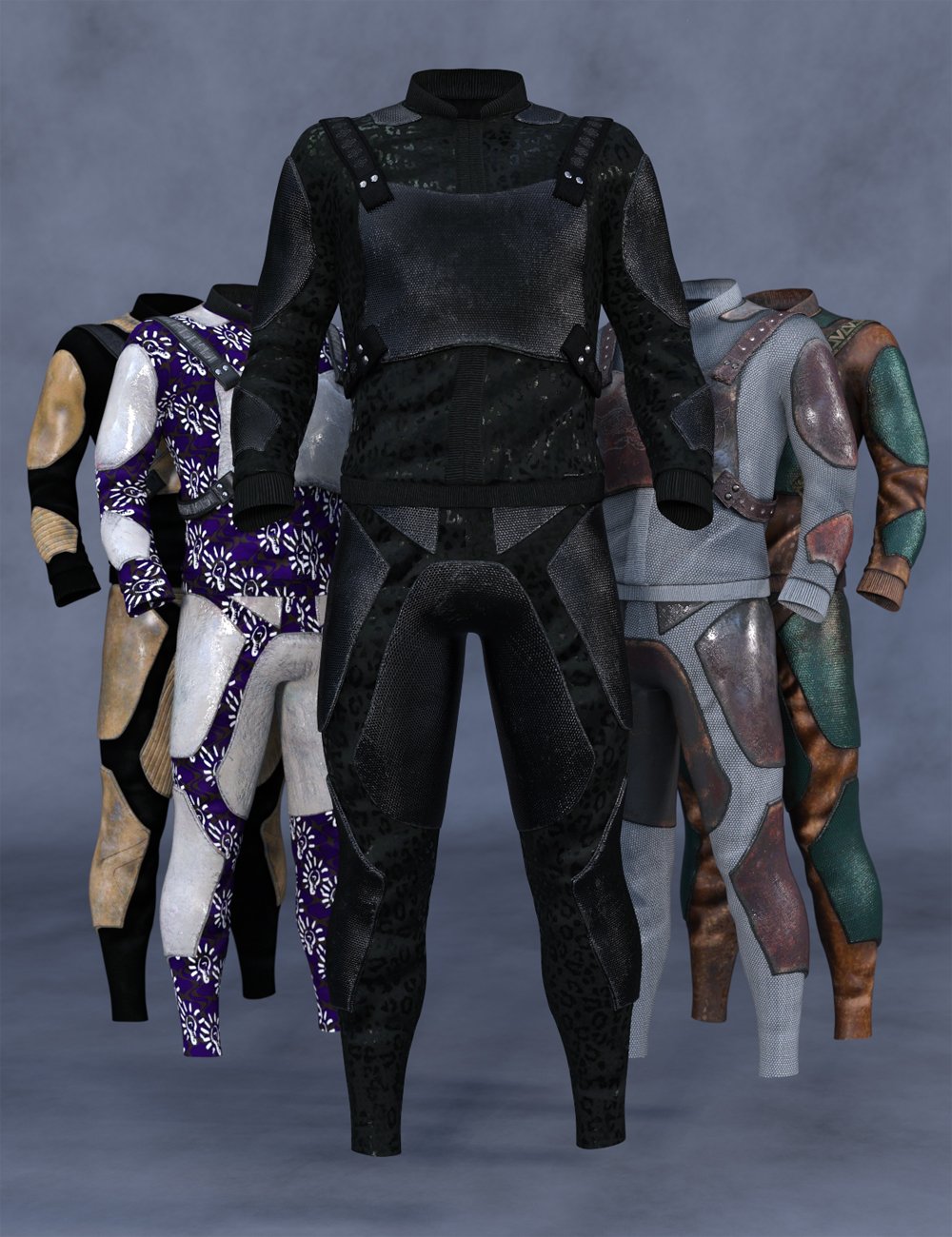 图片[1]-[daz服装] 创世纪8和8.1男版黑豹套装-DAZ爱好者