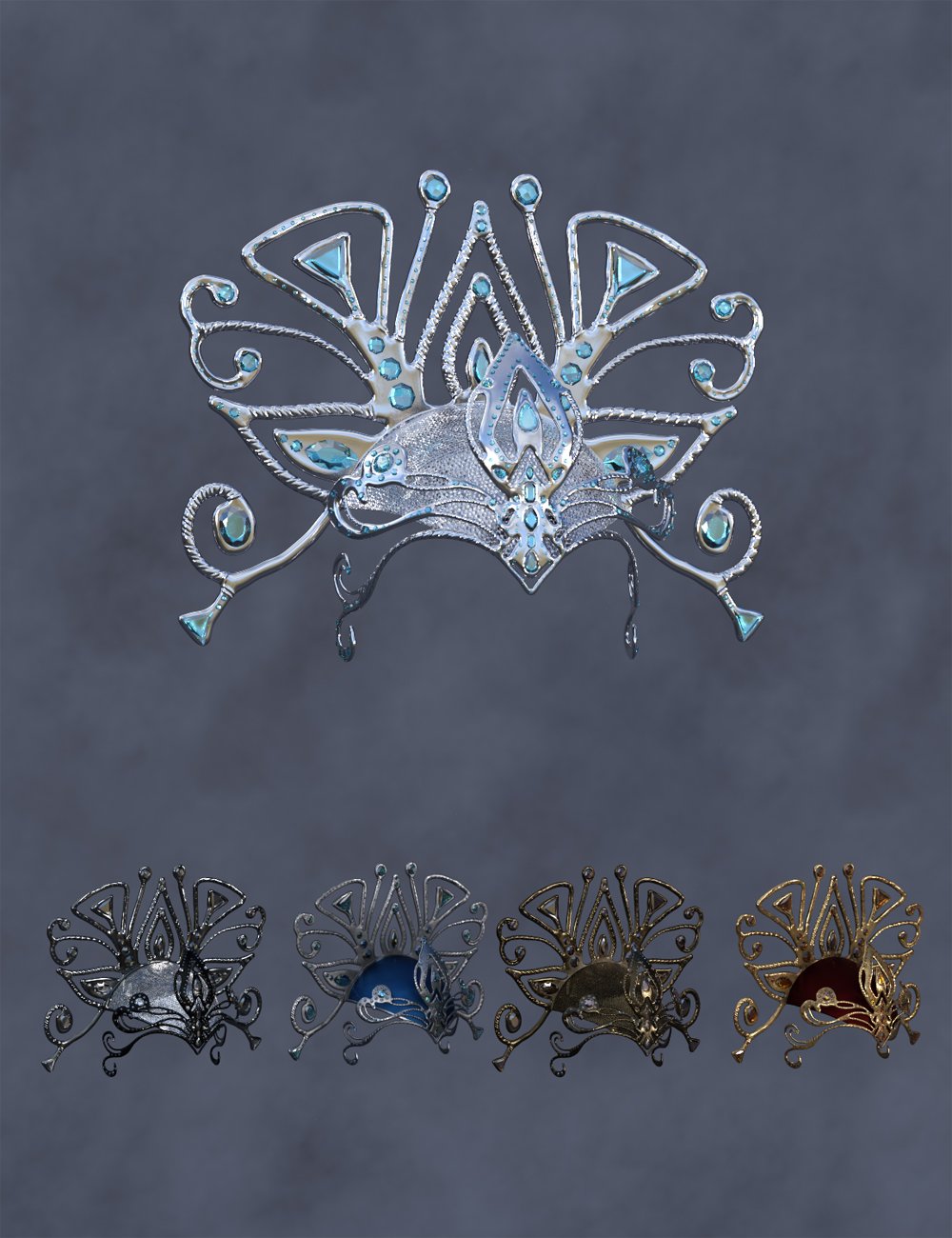 图片[1]-[daz服装] CB Passistas Genesis 8和Genesis 8.1女性头饰-DAZ爱好者