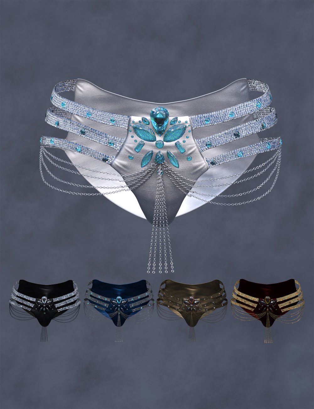 图片[1]-[daz服装] 创世纪8和创世纪8.1女性的CB Passistas套装底部-DAZ爱好者