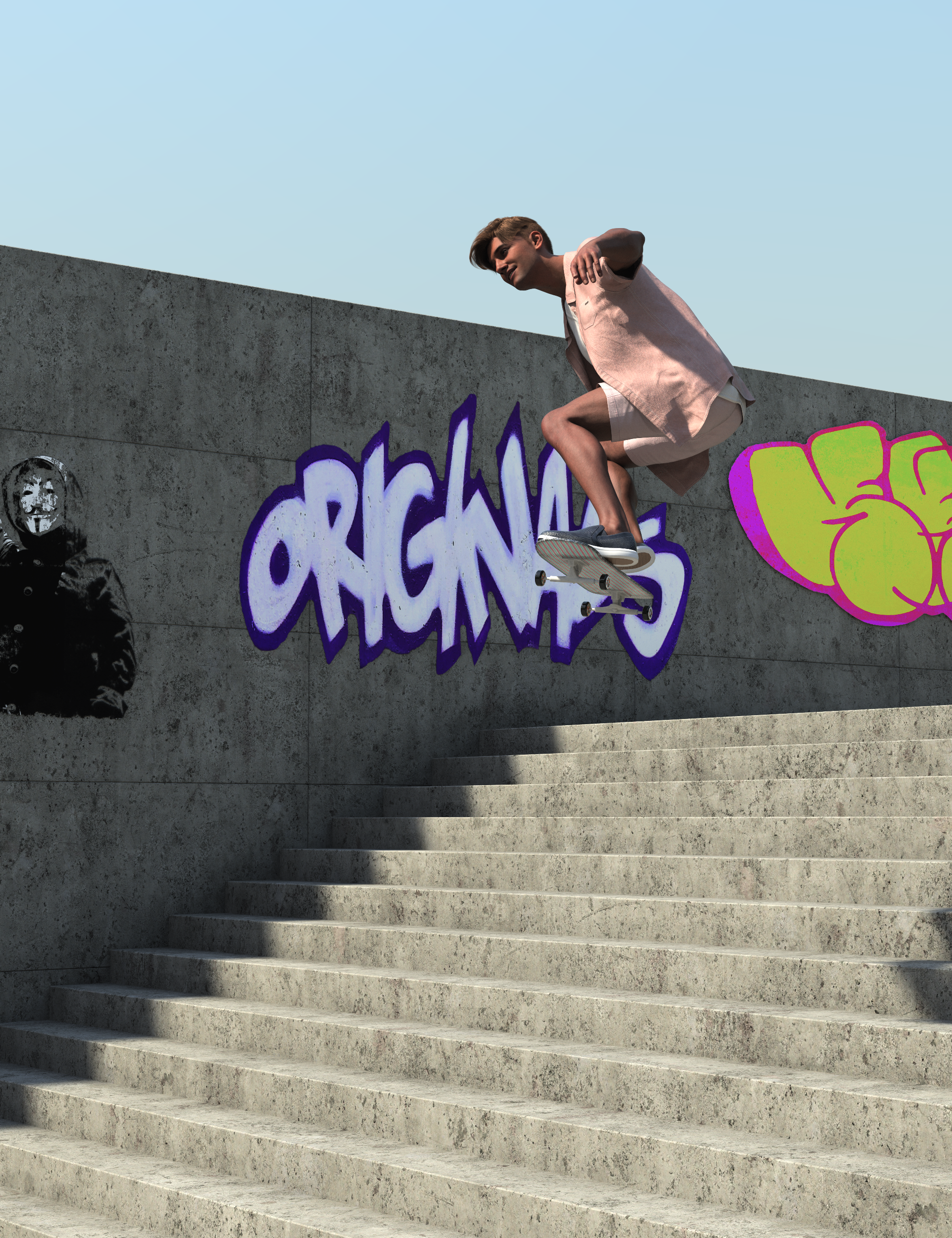 图片[1]-[daz合集] 滑板捆绑包-DAZ爱好者