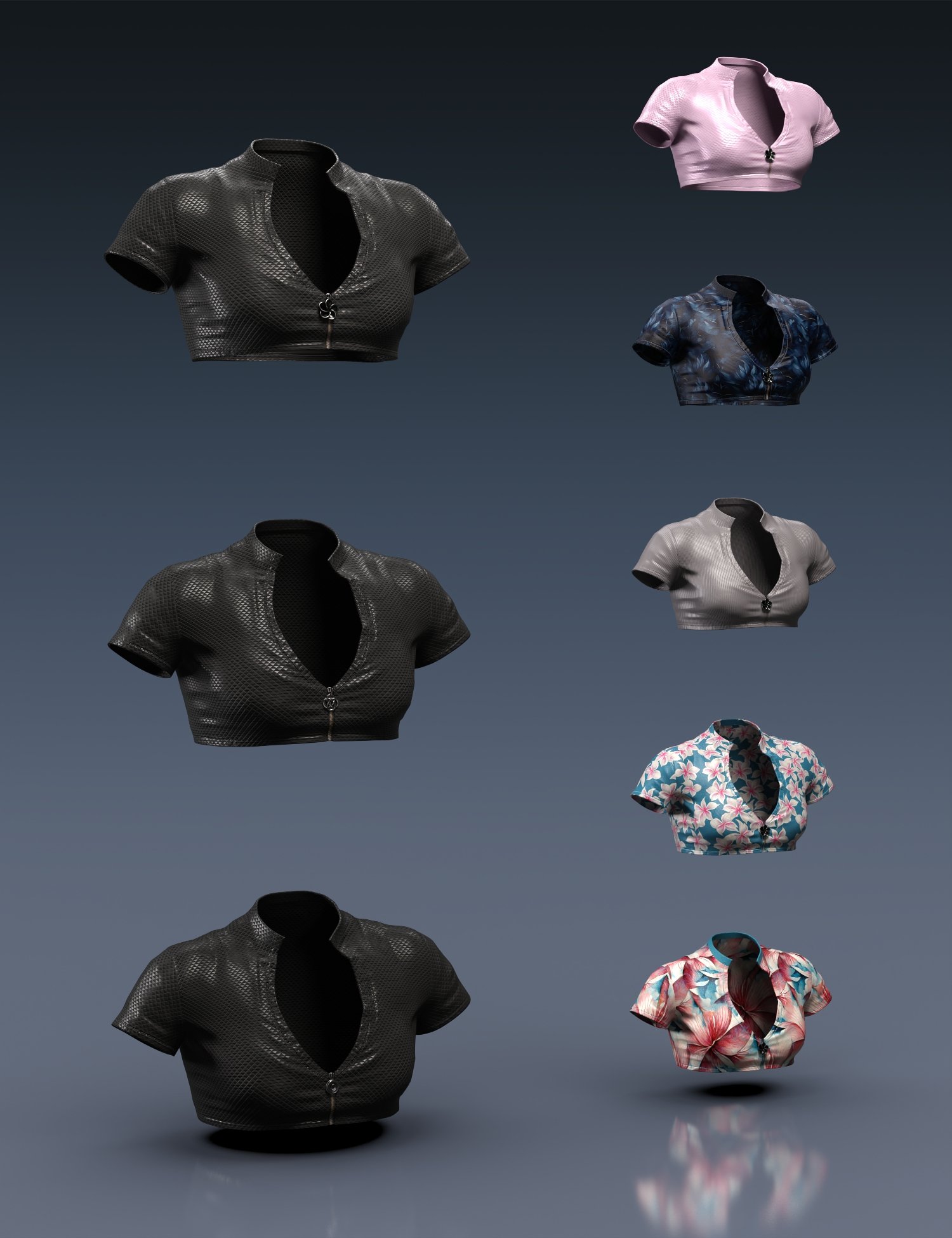 图片[1]-[daz服装] Genesis 9夏季泳装上衣-DAZ爱好者