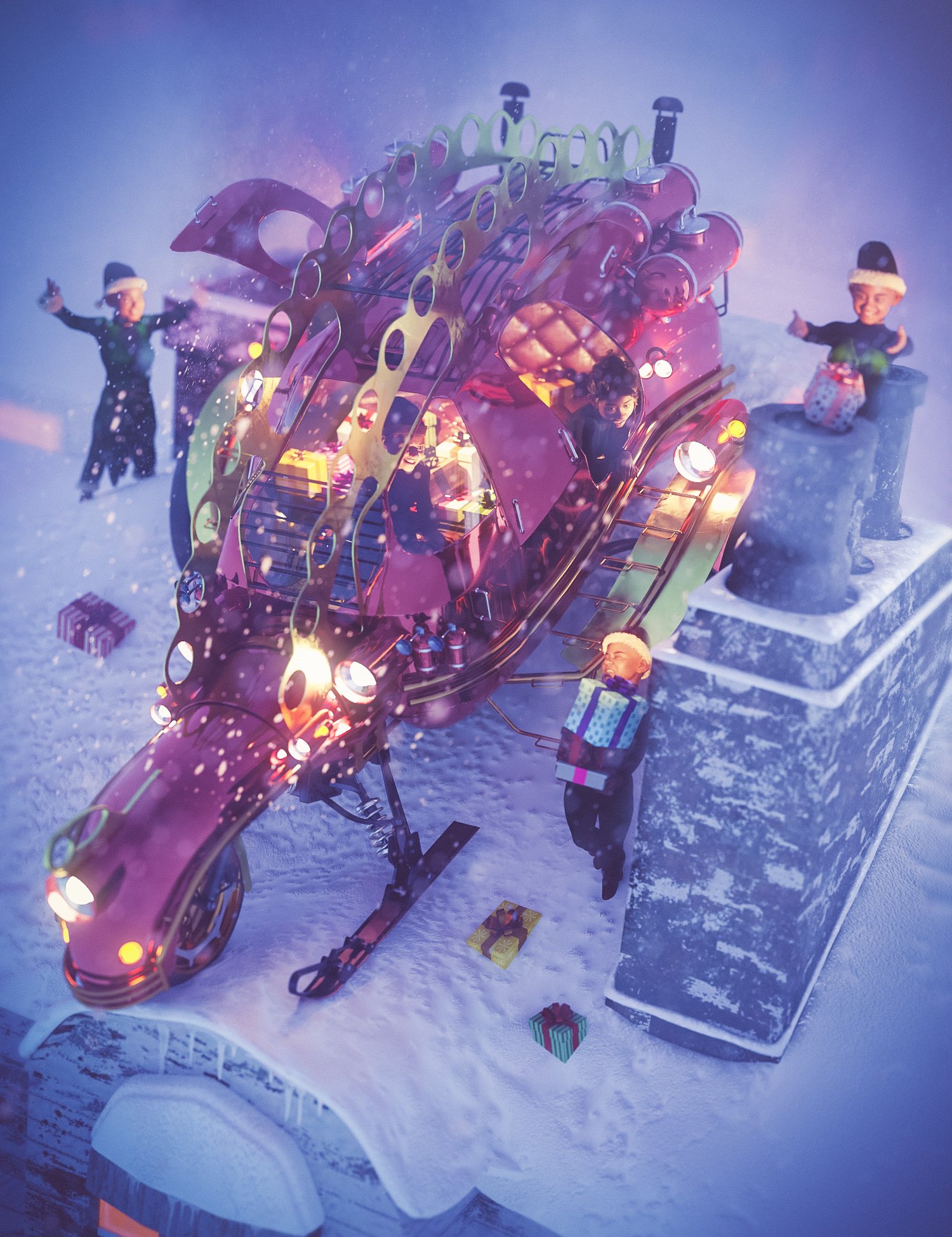 图片[1]-[daz合集] Topsy 8 Merry and Bright捆绑包-DAZ爱好者