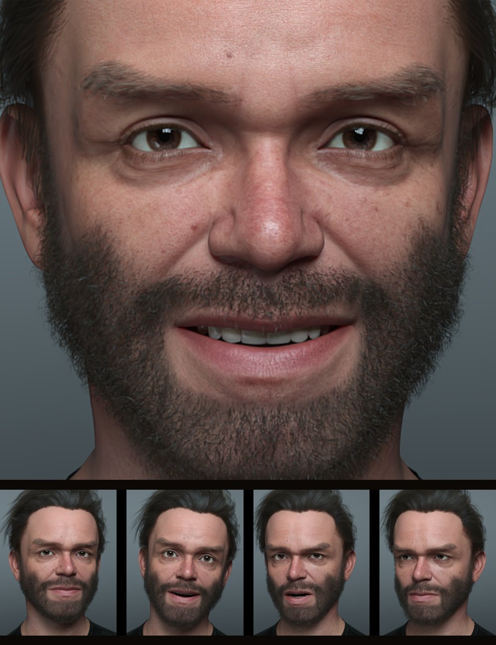 图片[1]-[daz姿势] Zack 9的Expression系列-DAZ爱好者