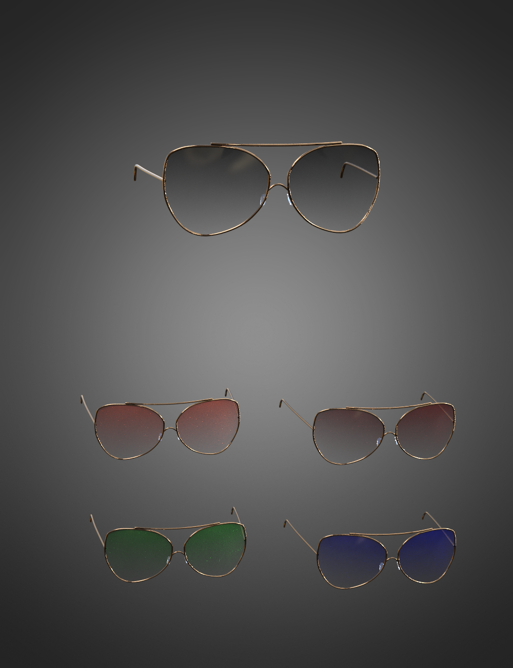 图片[1]-[daz服装] X-Fashion Color Cross泳装套装Genesis 8和8.1女性太阳镜-DAZ爱好者