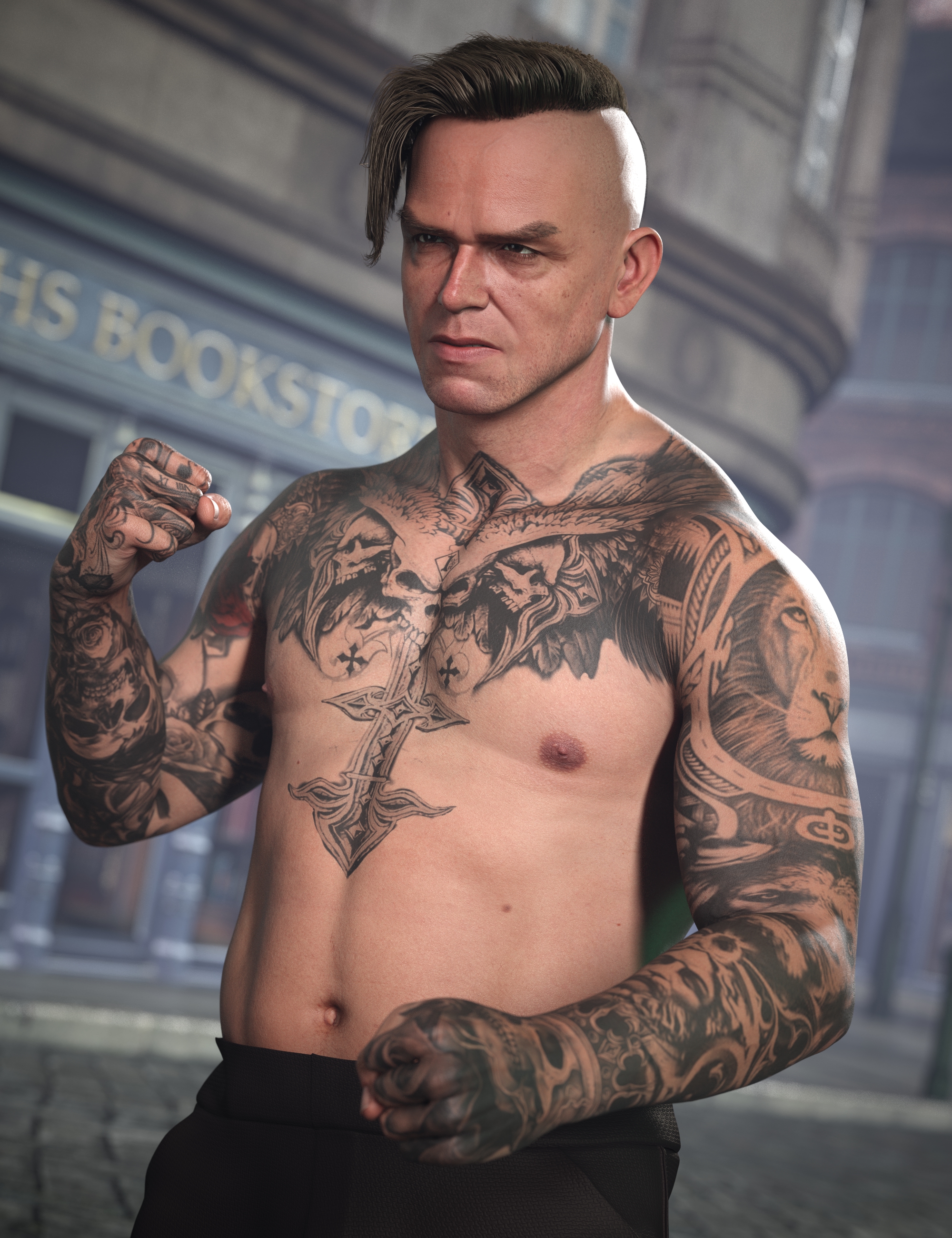 图片[1]-[daz角色] 街头刺青-DAZ爱好者