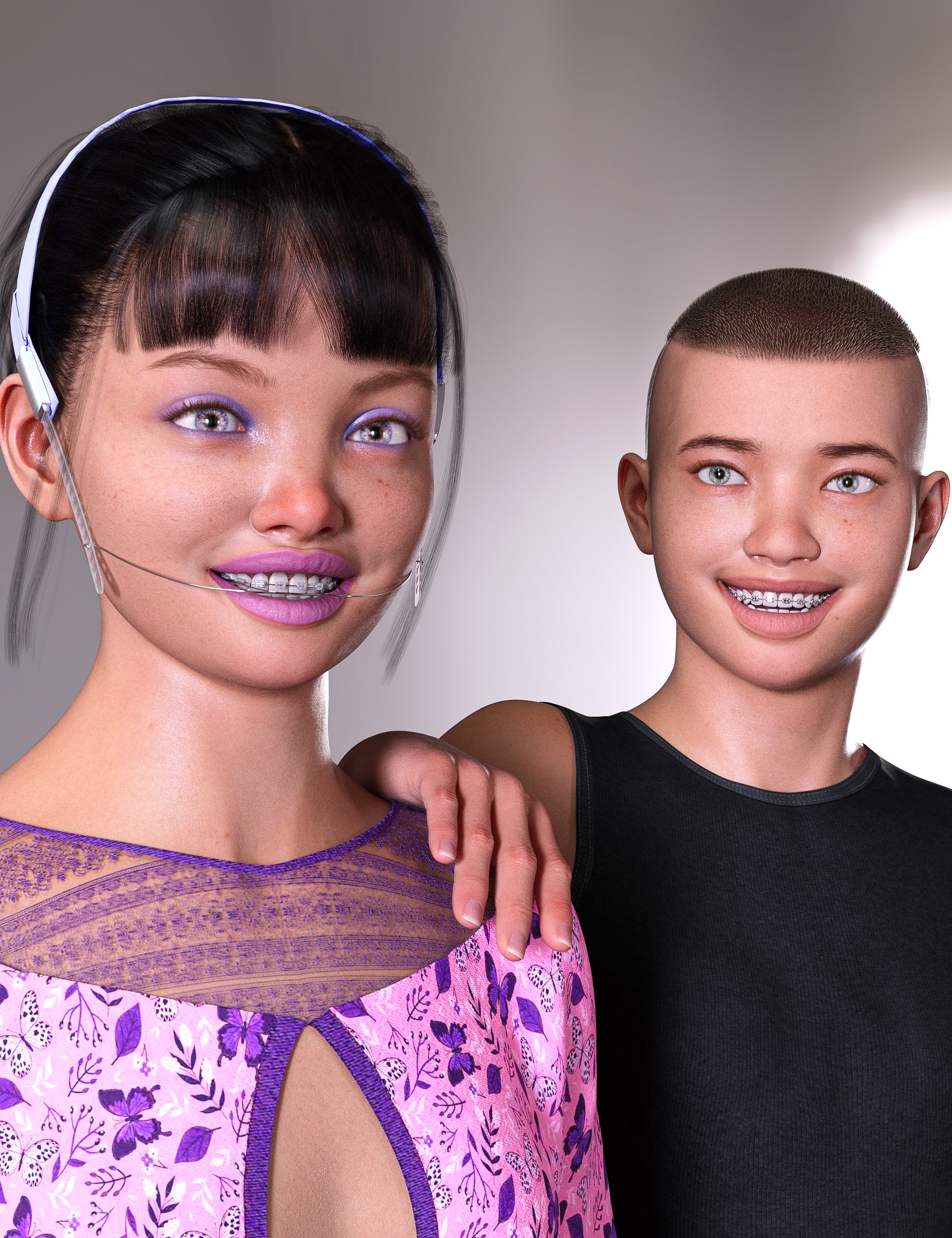 图片[1]-[daz道具] 创世纪9的AH正畸支架-DAZ爱好者