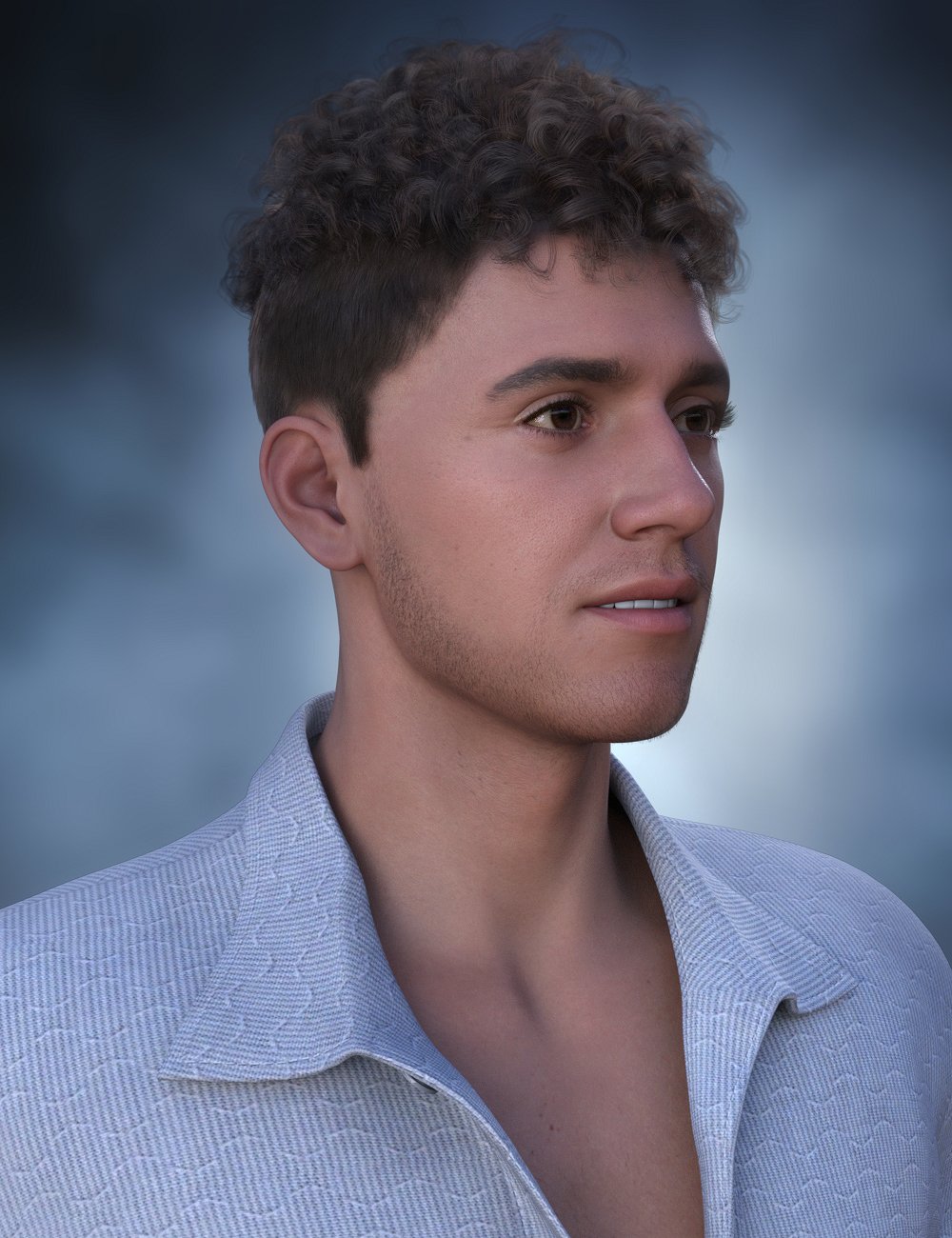 图片[1]-[daz发型] dForce创世纪9的艾丹头发-DAZ爱好者