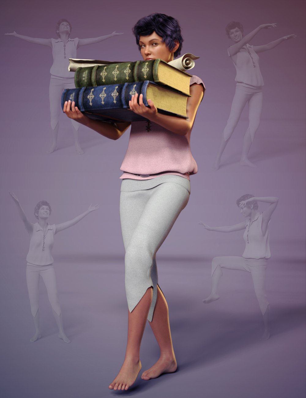 图片[1]-[daz姿势] 创世纪8男性和创世纪8女性的学徒姿势-DAZ爱好者