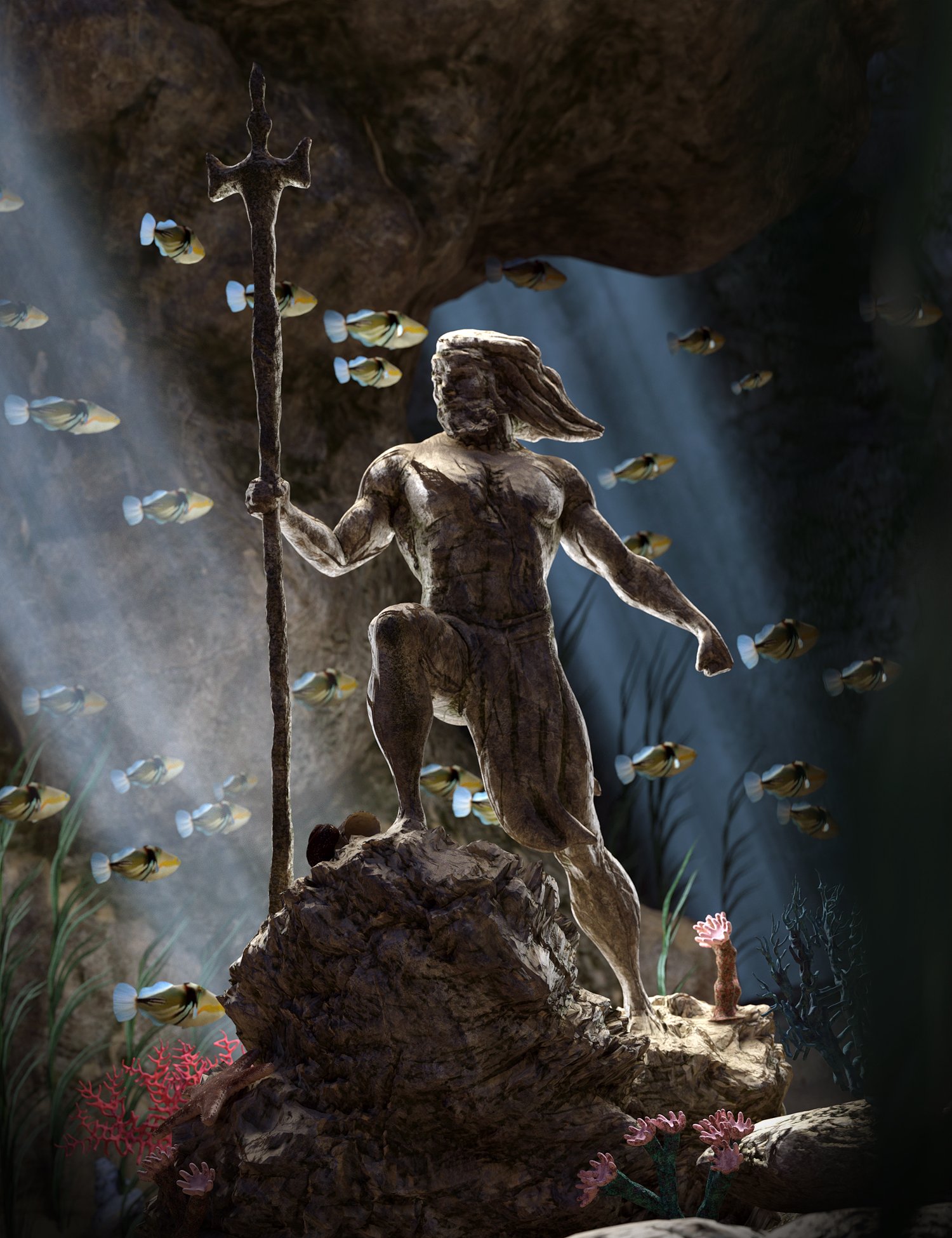 图片[1]-[daz场景] 水上幻想道具和场景套件-DAZ爱好者