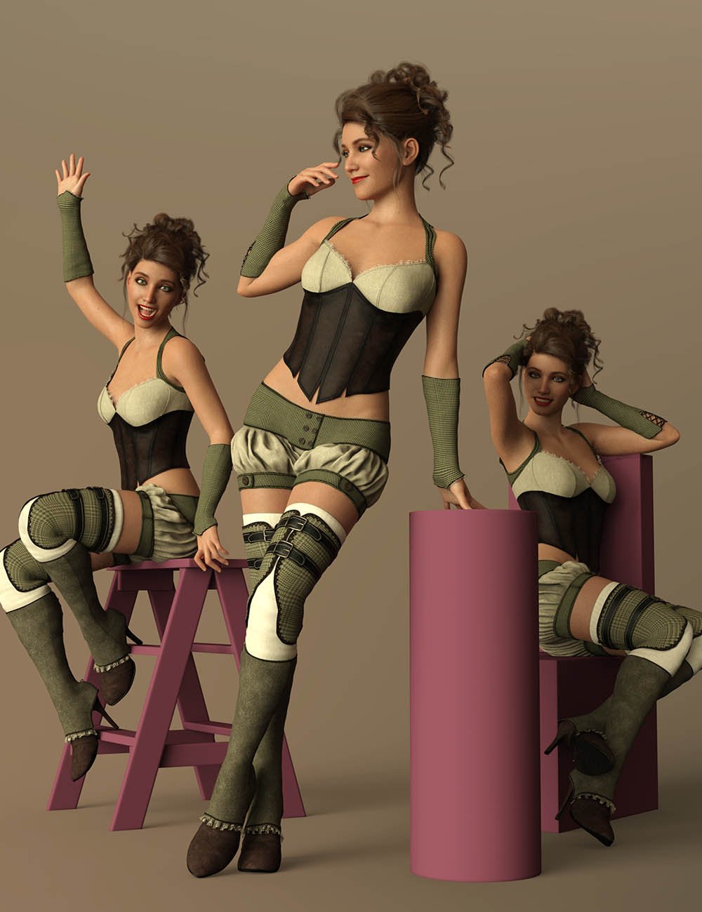 图片[1]-[daz姿势] CDI沙龙姿势创世纪8.1女性-DAZ爱好者