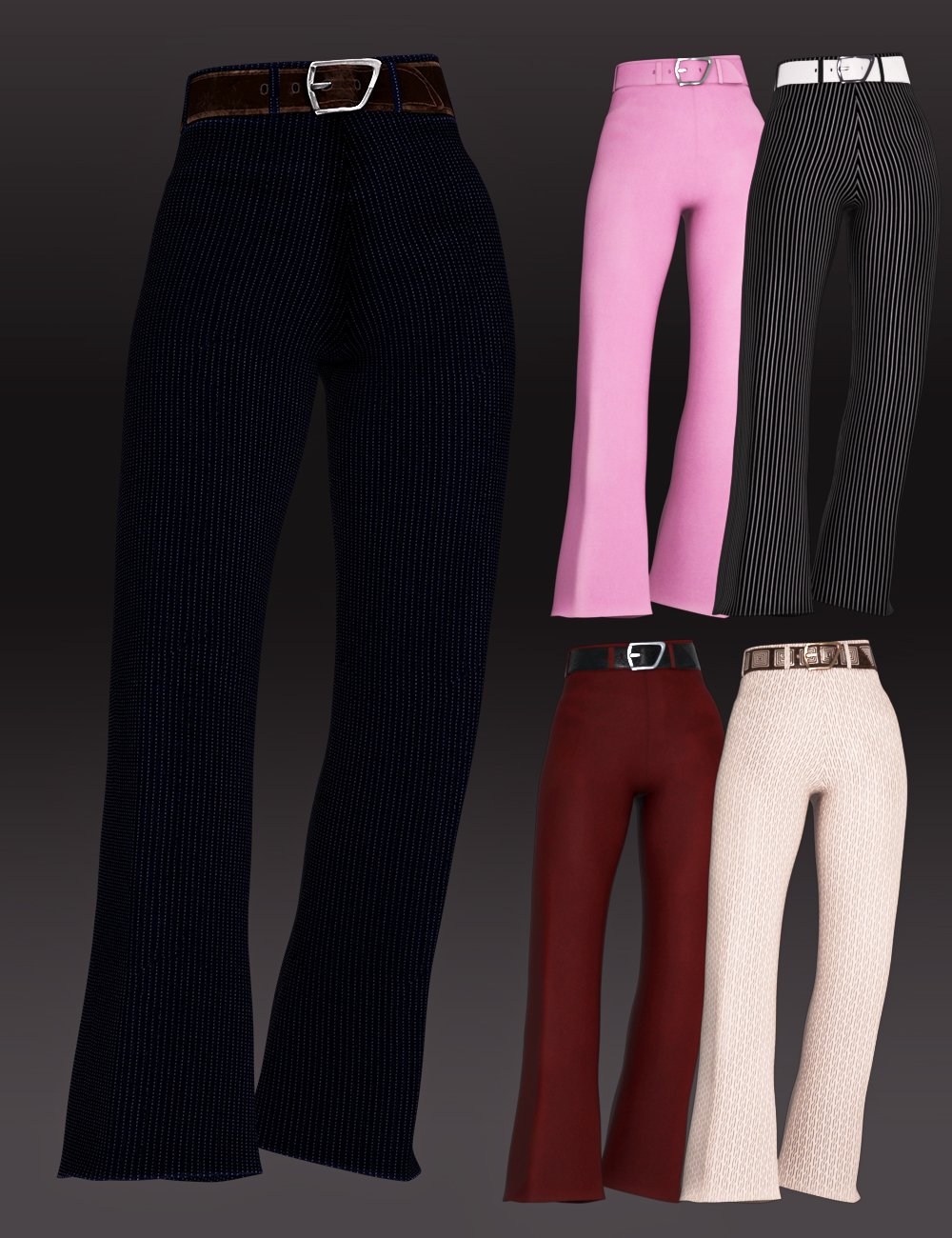 图片[1]-[daz服装] Genesis 8女性标志性风格的Outfit dForce长裤-DAZ爱好者