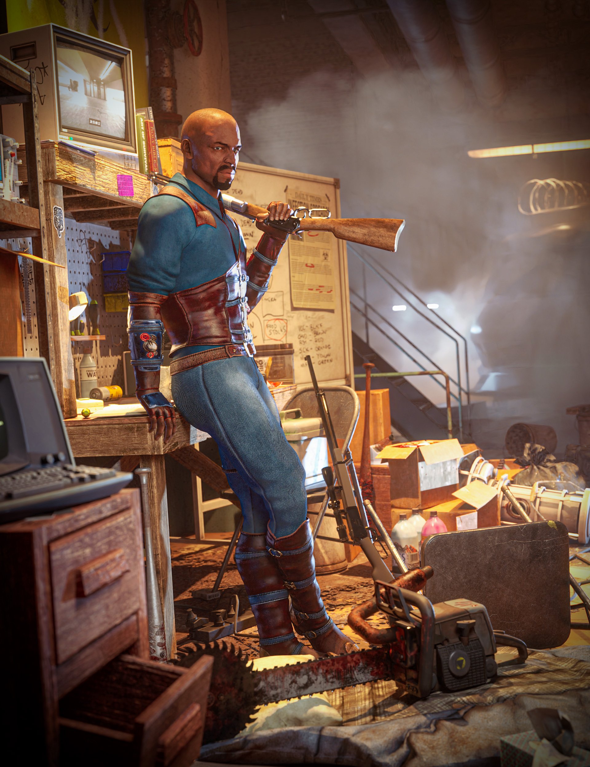 图片[1]-[daz合集] 安全屋生存捆绑包-DAZ爱好者