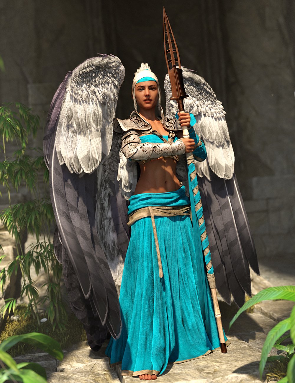 图片[1]-[daz服装] dForce Angeloi Genesis 8和8.1女性附加装-DAZ爱好者