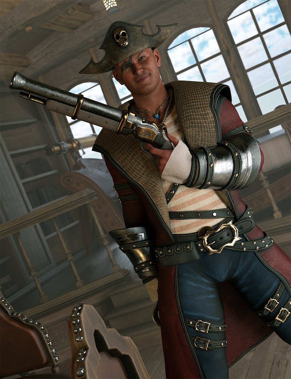 图片[1]-[daz服装] dForce Blaze创世纪8.1雄性公海装备-DAZ爱好者