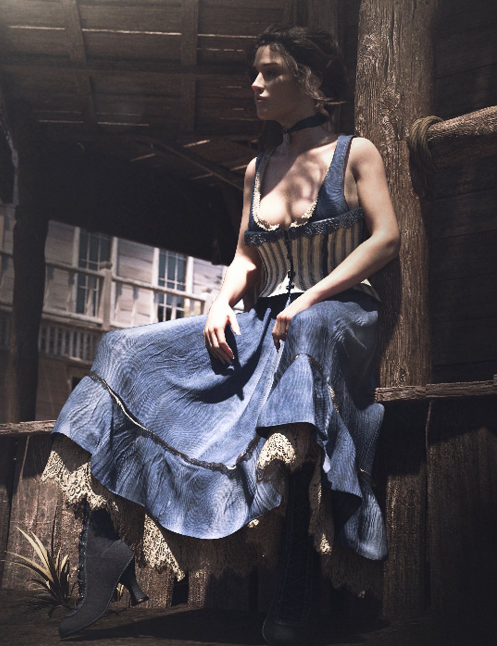 图片[1]-[daz服装] dForce CB Clementine Genesis 8和8.1雌性套装-DAZ爱好者