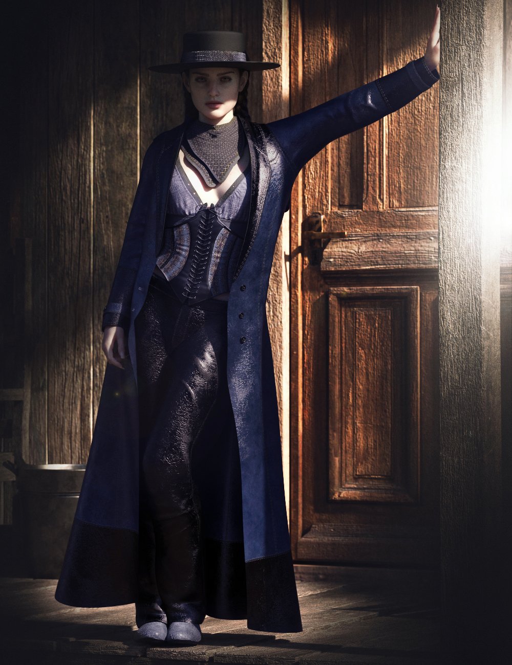 图片[1]-[daz服装] dForce CB Willa Genesis 8和8.1女性套装-DAZ爱好者