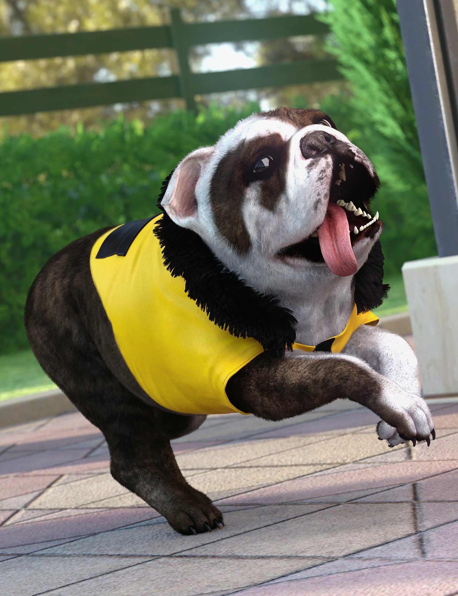 图片[1]-[daz角色] Daz Dog 8的dForce Doggie派克大衣-DAZ爱好者