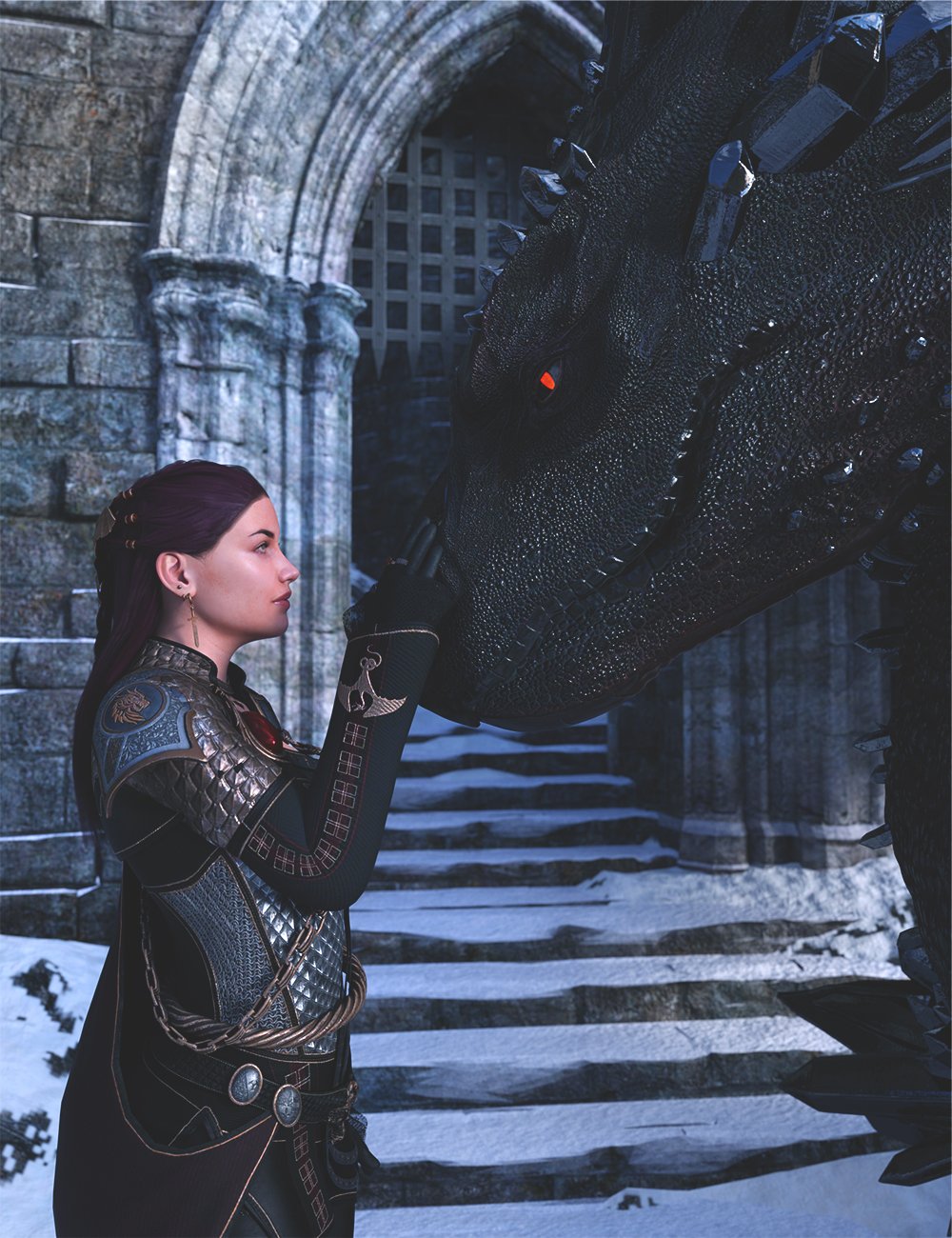 图片[1]-[daz服装] dForce勇者斗恶龙装备的皇家附加组件-DAZ爱好者