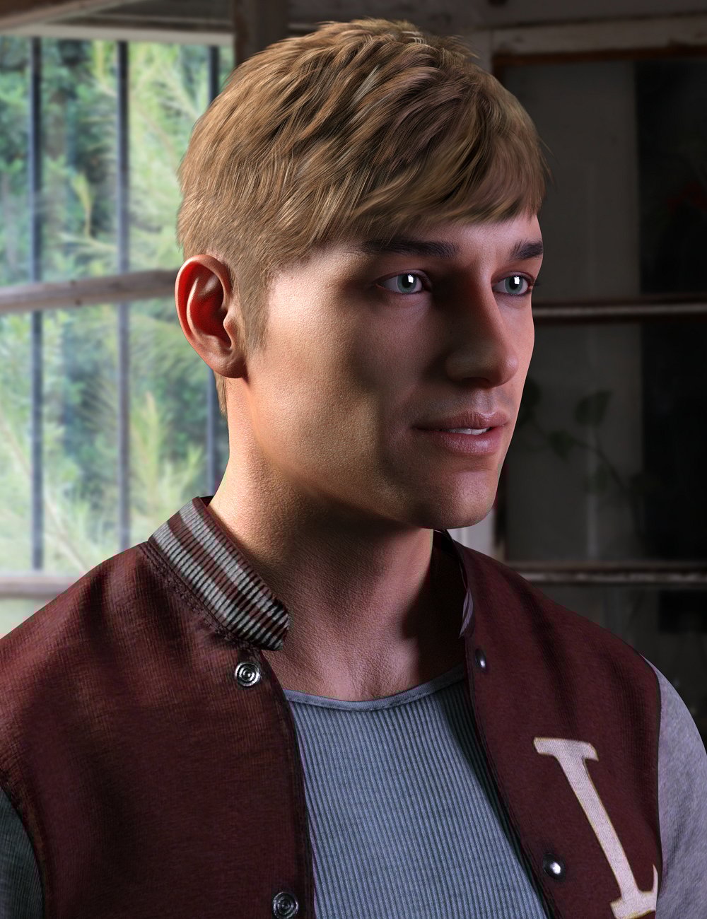 图片[1]-[daz发型] dForce创世纪8雄性的Richie头发-DAZ爱好者