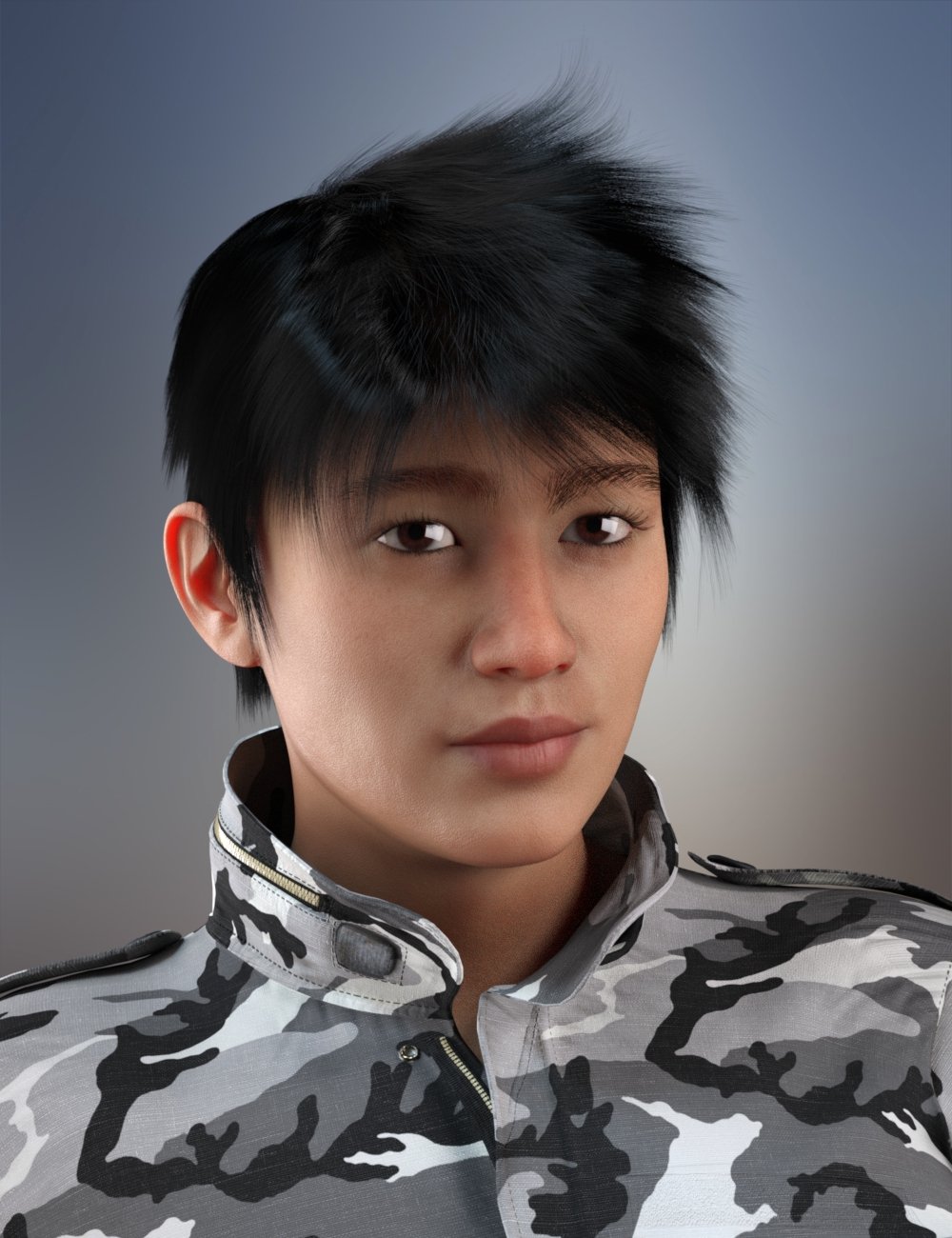 图片[1]-[daz发型] dForce创世纪3、8和8.1的Tansen头发-DAZ爱好者