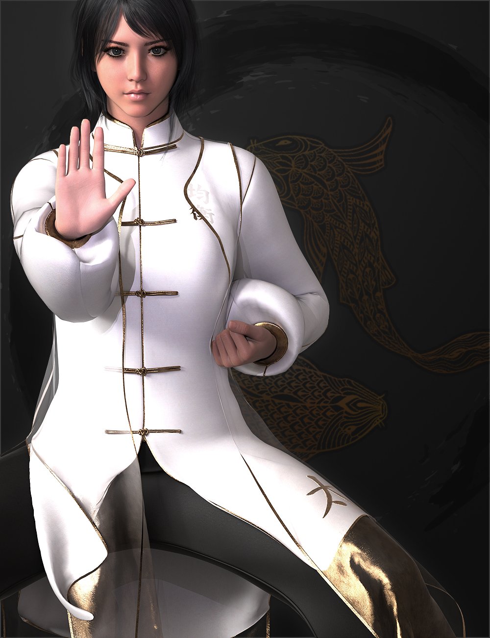 图片[1]-[daz服装] dForce创世纪8.1女性的Chi服装之路-DAZ爱好者