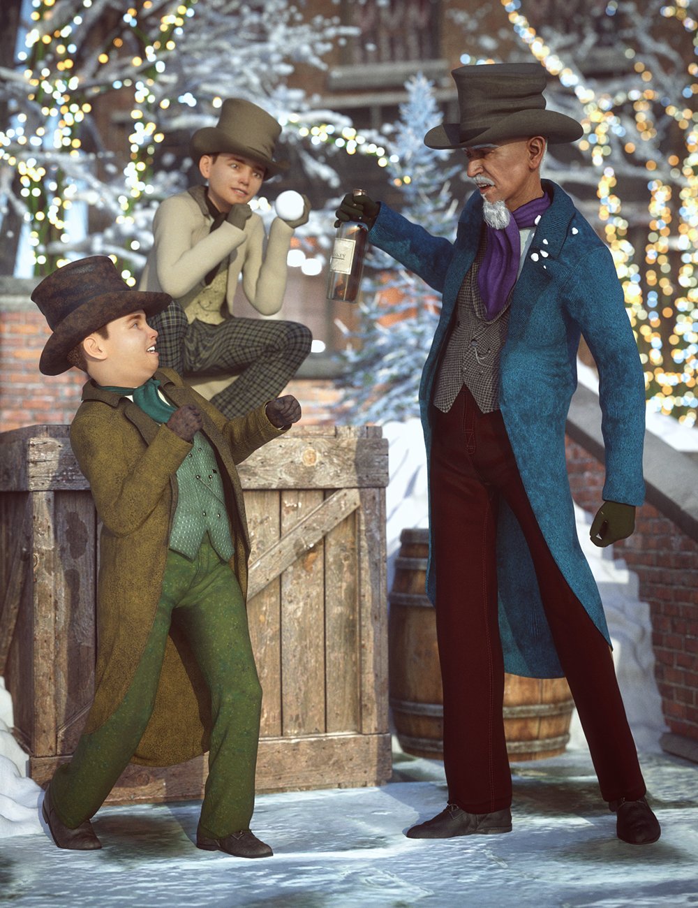 图片[1]-[daz服装] dForce维多利亚绅士服饰纹理-DAZ爱好者