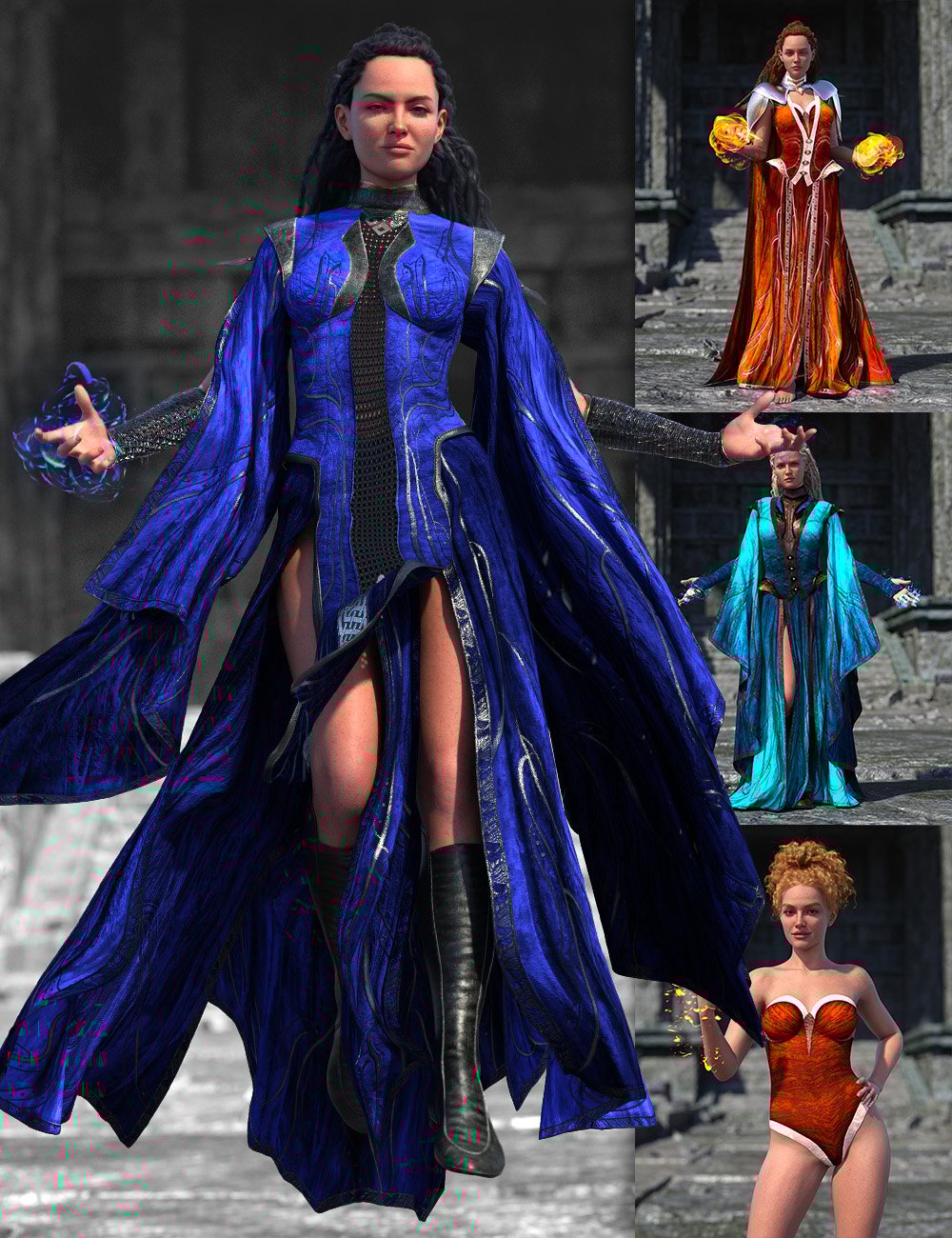 图片[1]-[daz合集] 创世纪9的dForce War女巫捆绑包-DAZ爱好者