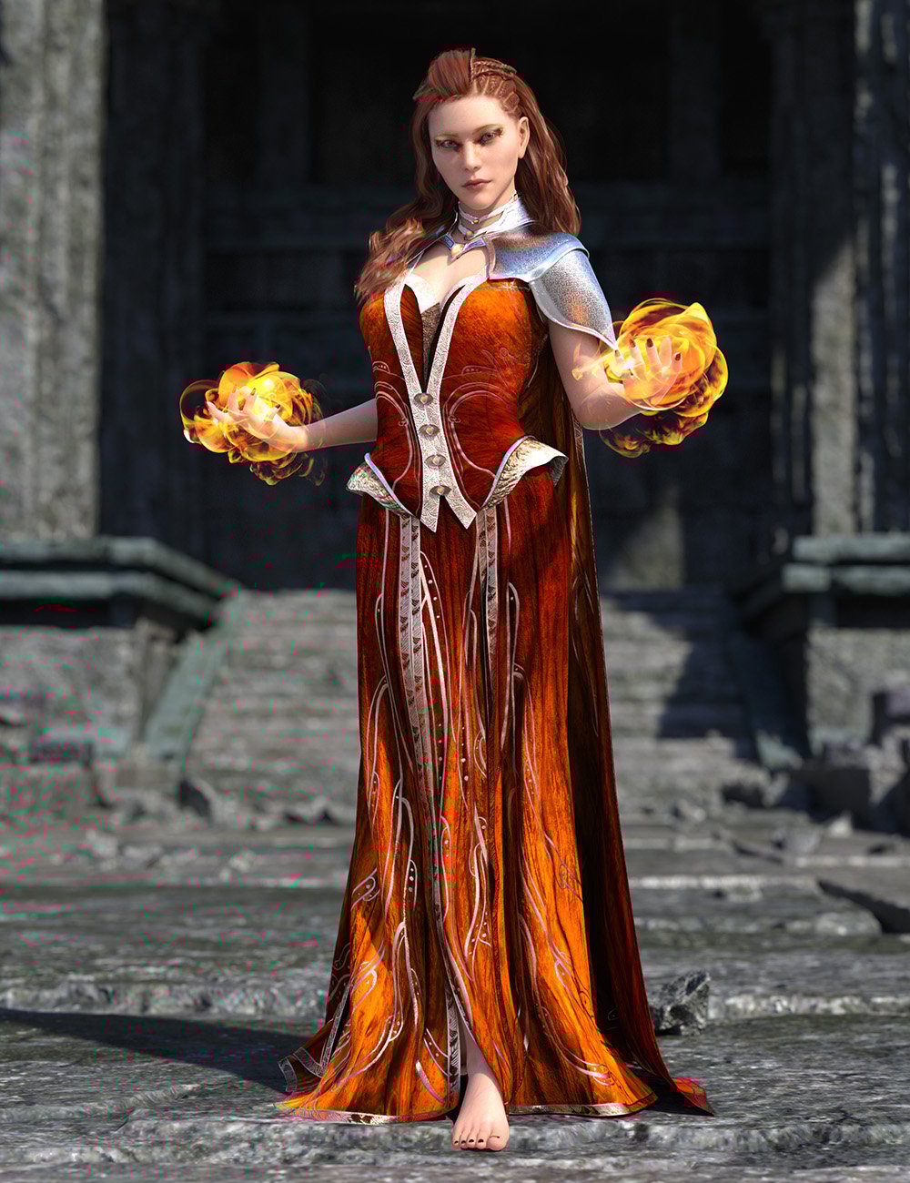 [daz服装] 创世纪8和8.1的dForce War女巫衣橱基础装备-DAZ爱好者