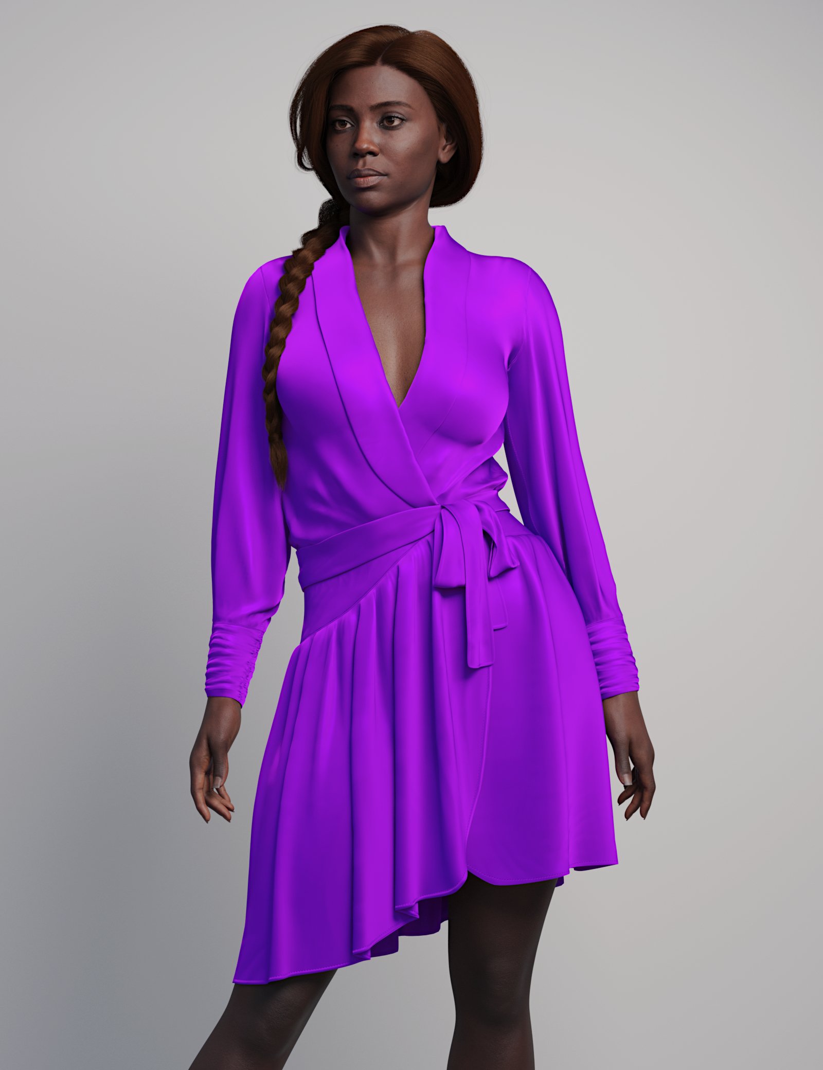 图片[1]-[daz服装] dForce裹身迷你裙Genesis 9-DAZ爱好者