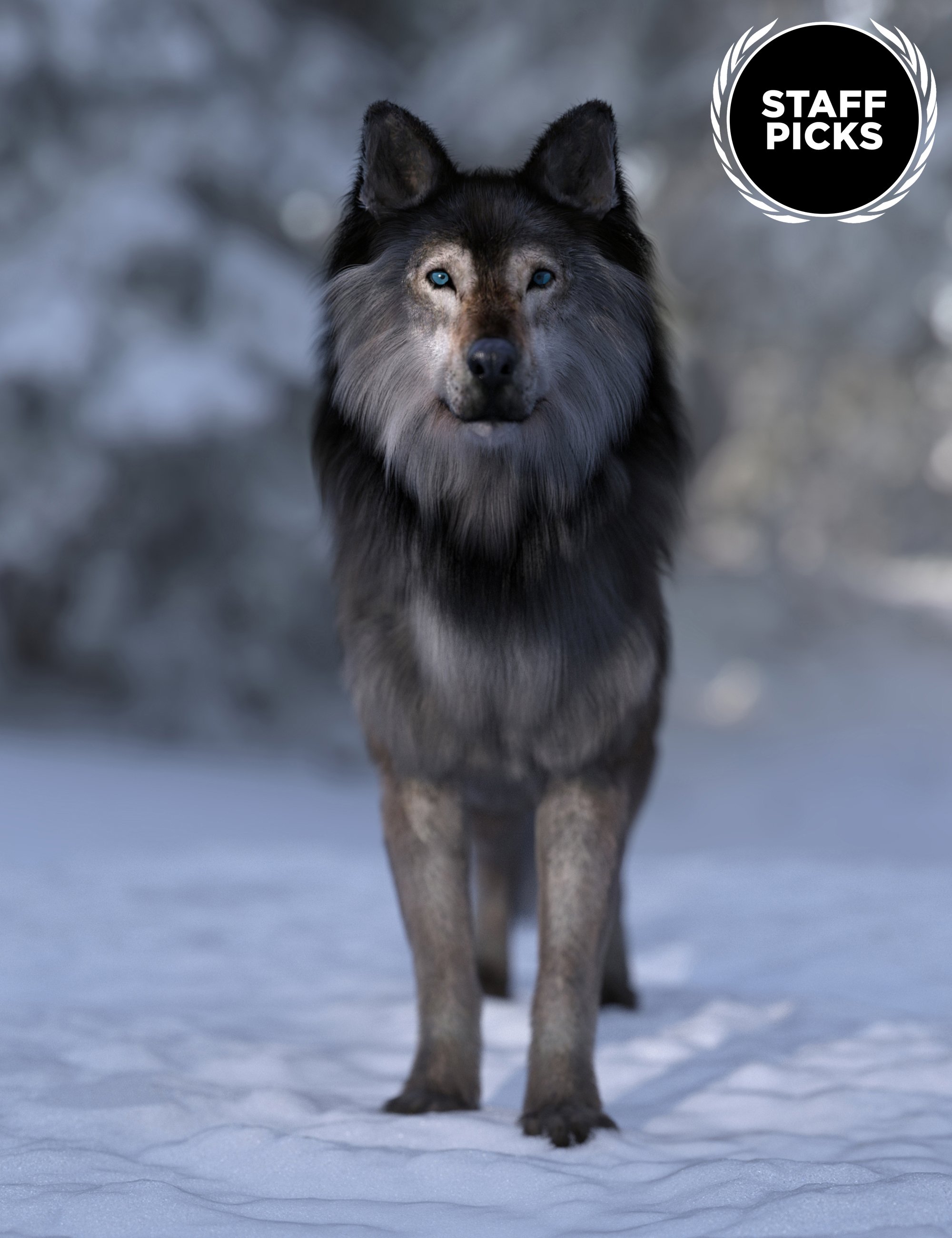 [daz角色] 可怕的狼为DAZ狗8-DAZ爱好者