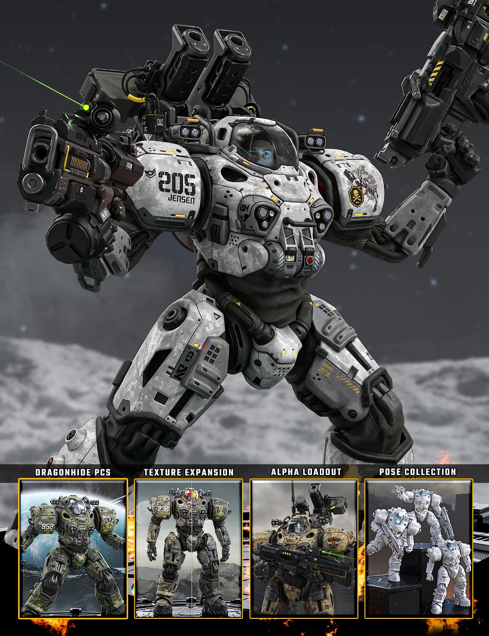 图片[1]-[daz合集] Dragonwide PCS捆绑包-DAZ爱好者