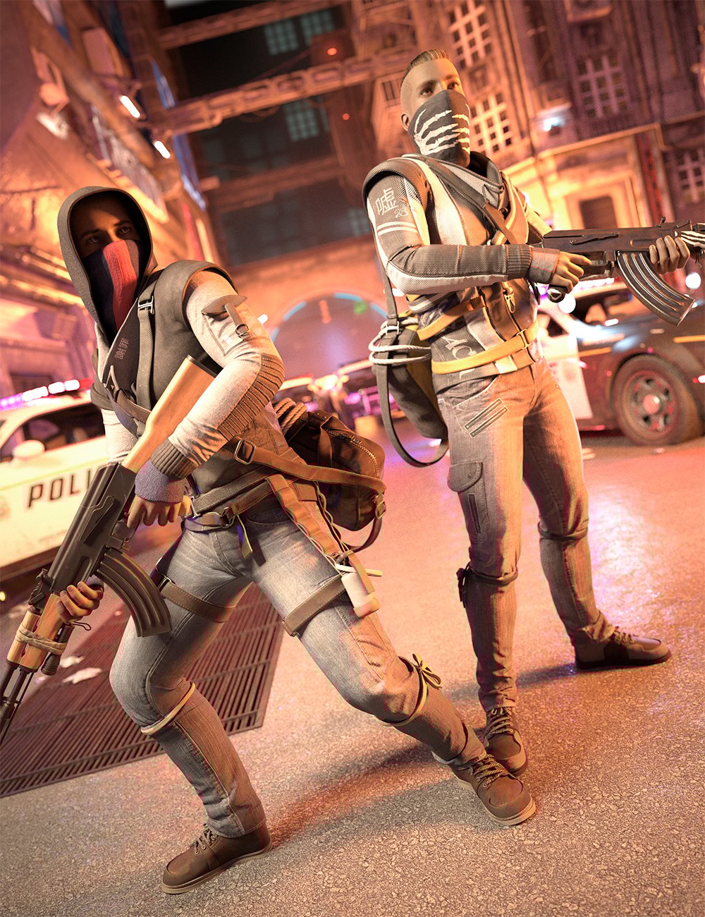 图片[1]-[daz姿势] Genesis 8男性的反乌托邦姿势-DAZ爱好者