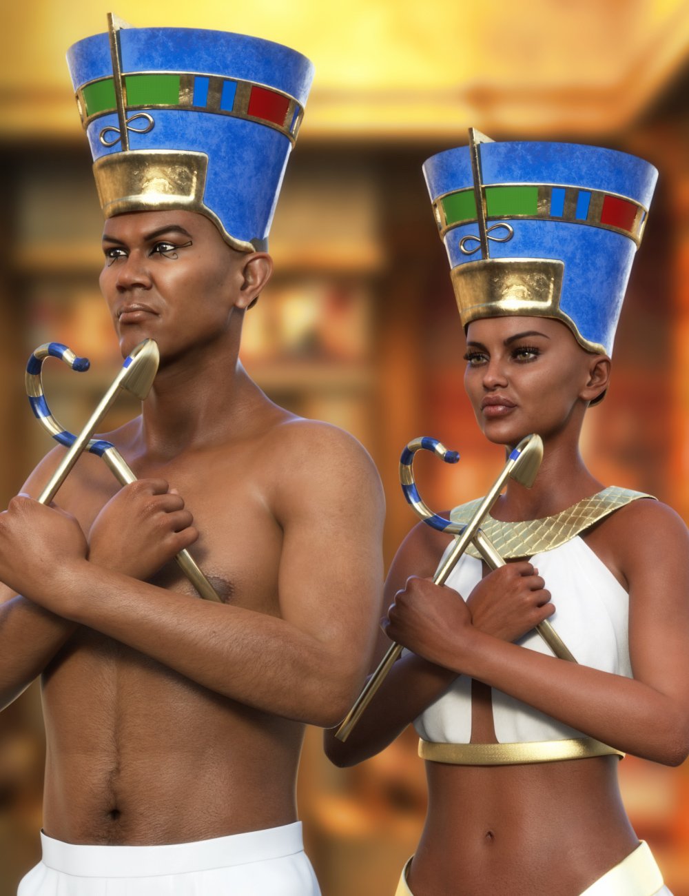 图片[1]-[daz服装] 埃及头饰及配饰-DAZ爱好者