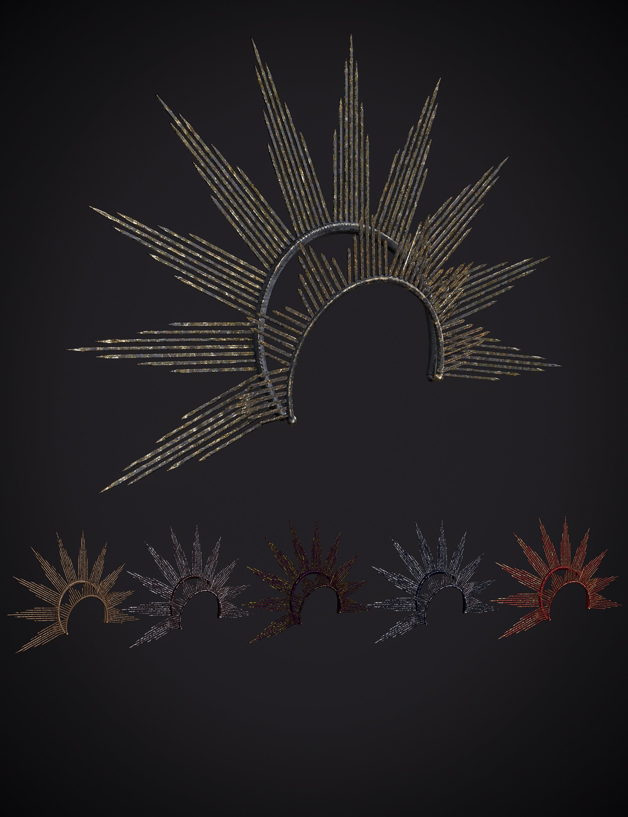 图片[1]-[daz服装] Elena Dark Queen服装为创世纪8和8.1女性加冕-DAZ爱好者