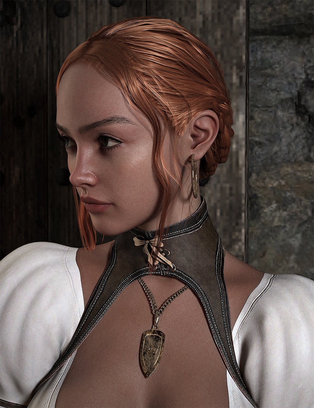图片[1]-[daz发型] Eveline中世纪酒馆女仆头发为创世纪9，8.1和8女性-DAZ爱好者