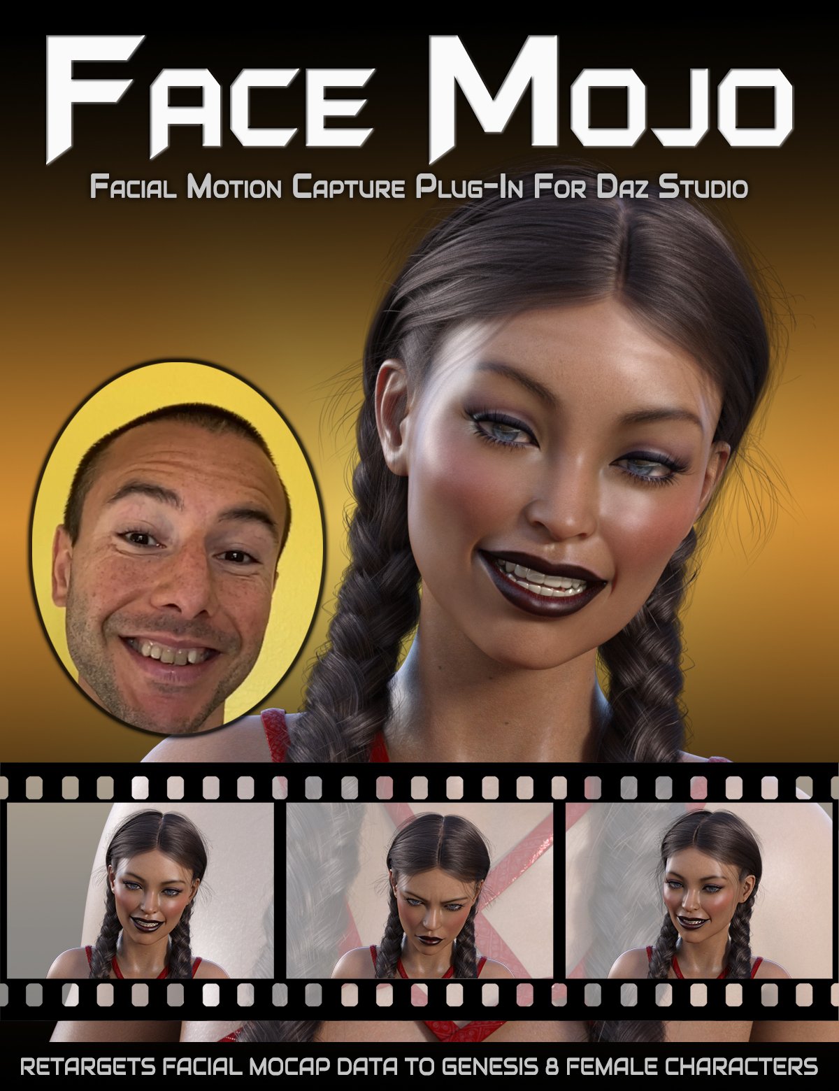 图片[1]-[daz姿势] 面部Mojo-面部MoCap为创世纪8女性重新定位-DAZ爱好者