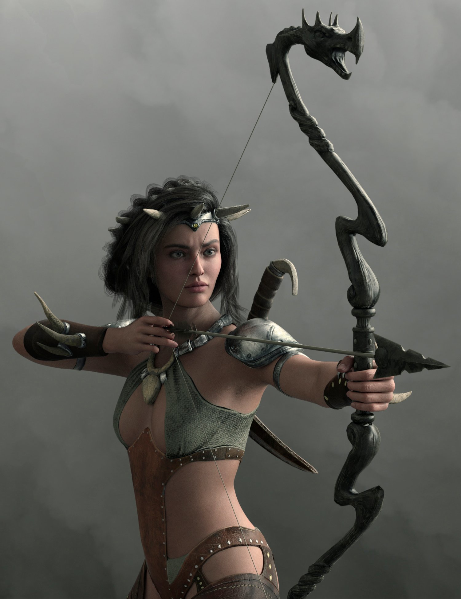 图片[1]-[daz道具] 创世纪8奇幻弓箭集第1卷-DAZ爱好者